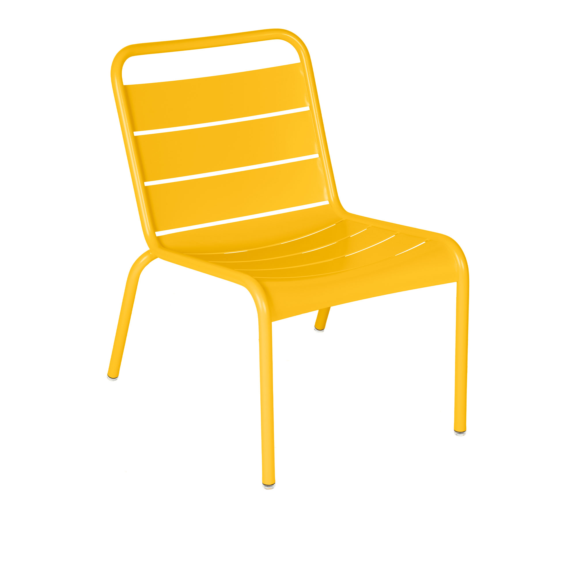 Fermob - Luxembourg Lounge Chair Honey - Fåtöljer utomhus - Frédéric Sofia - Gul - Metall | Utemöbler - Loungemöbler - Fåtöljer Utomhus | Möbelexperten