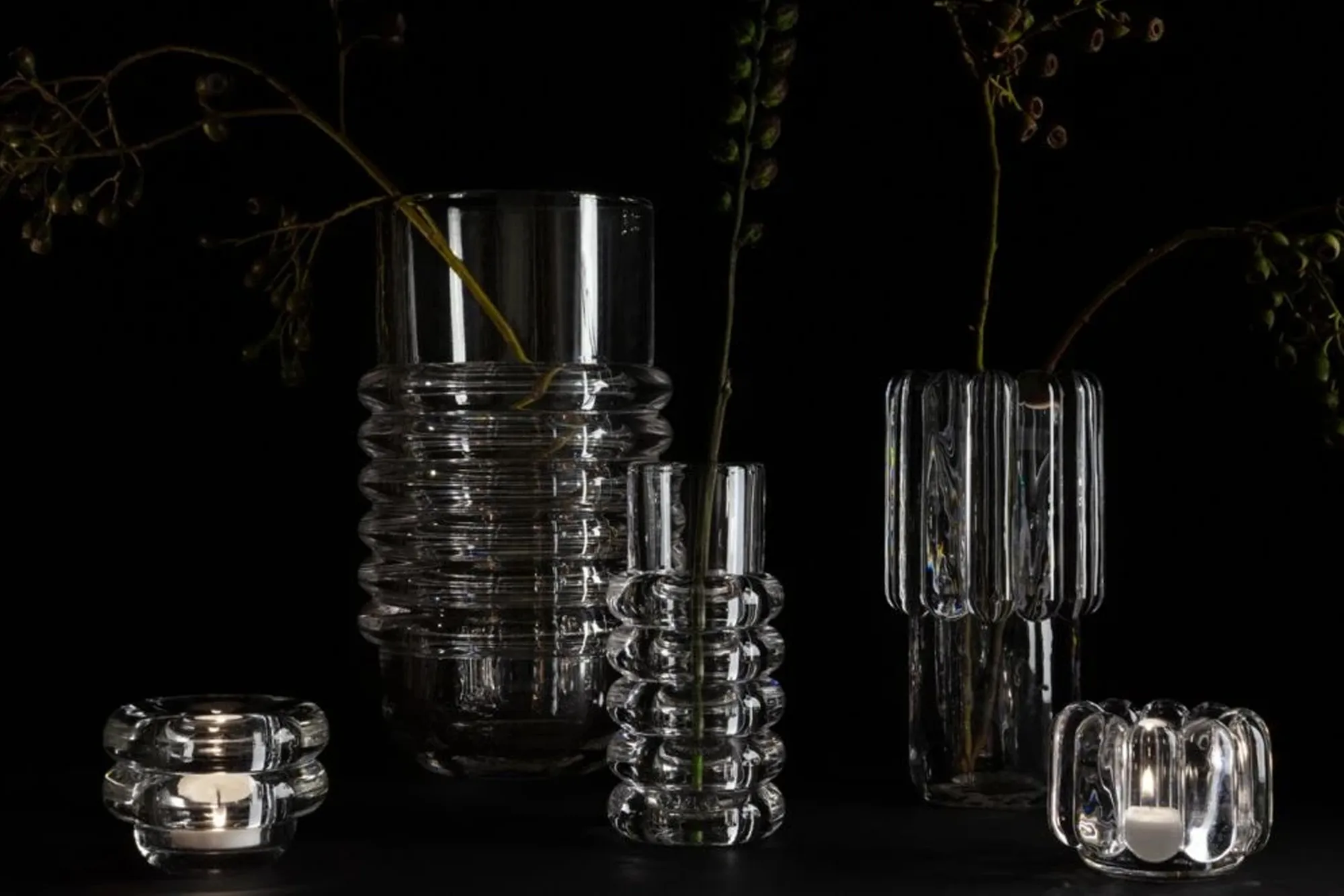 Press Vertical Tealight Holder