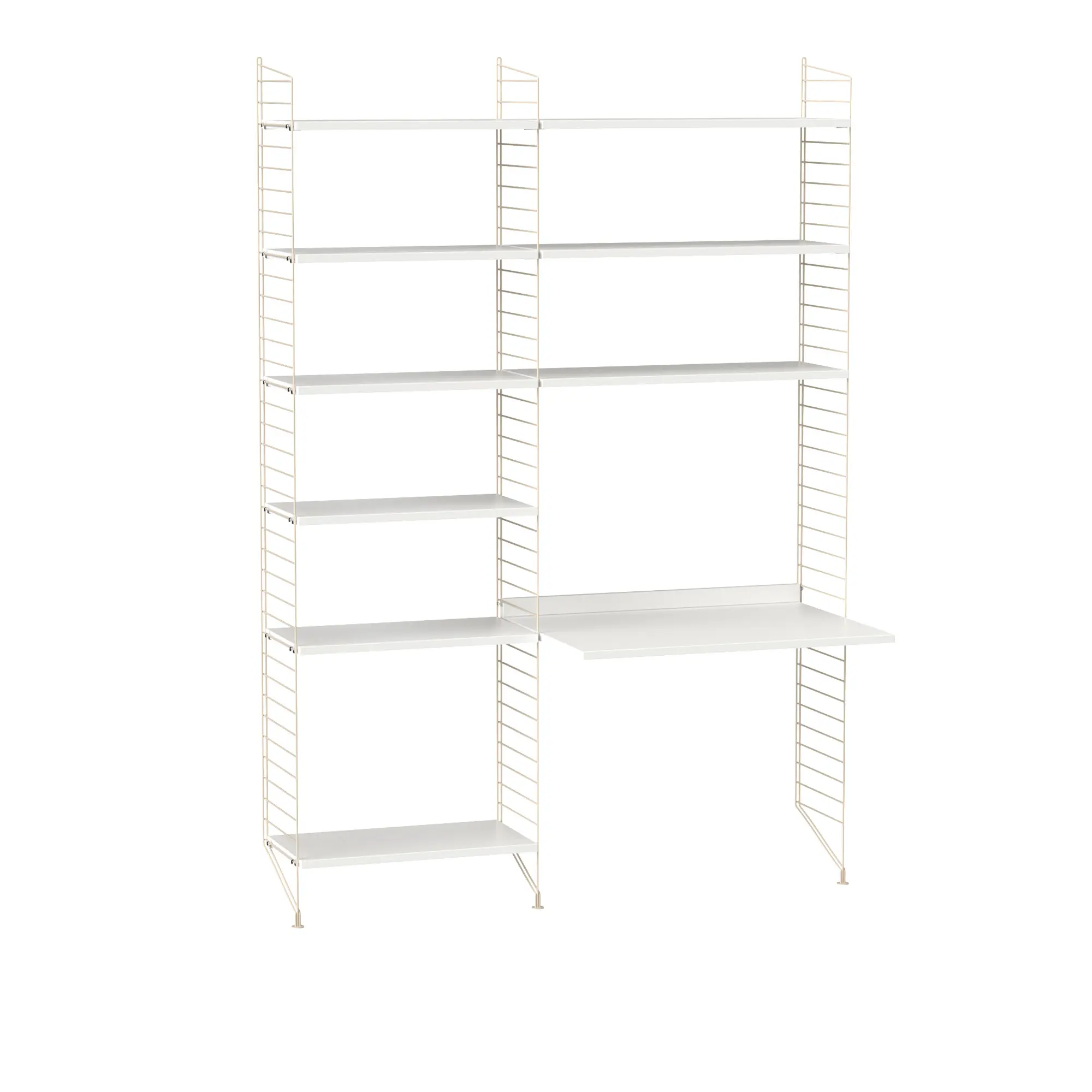 Kontor Hyllsystem B Vit / Beige