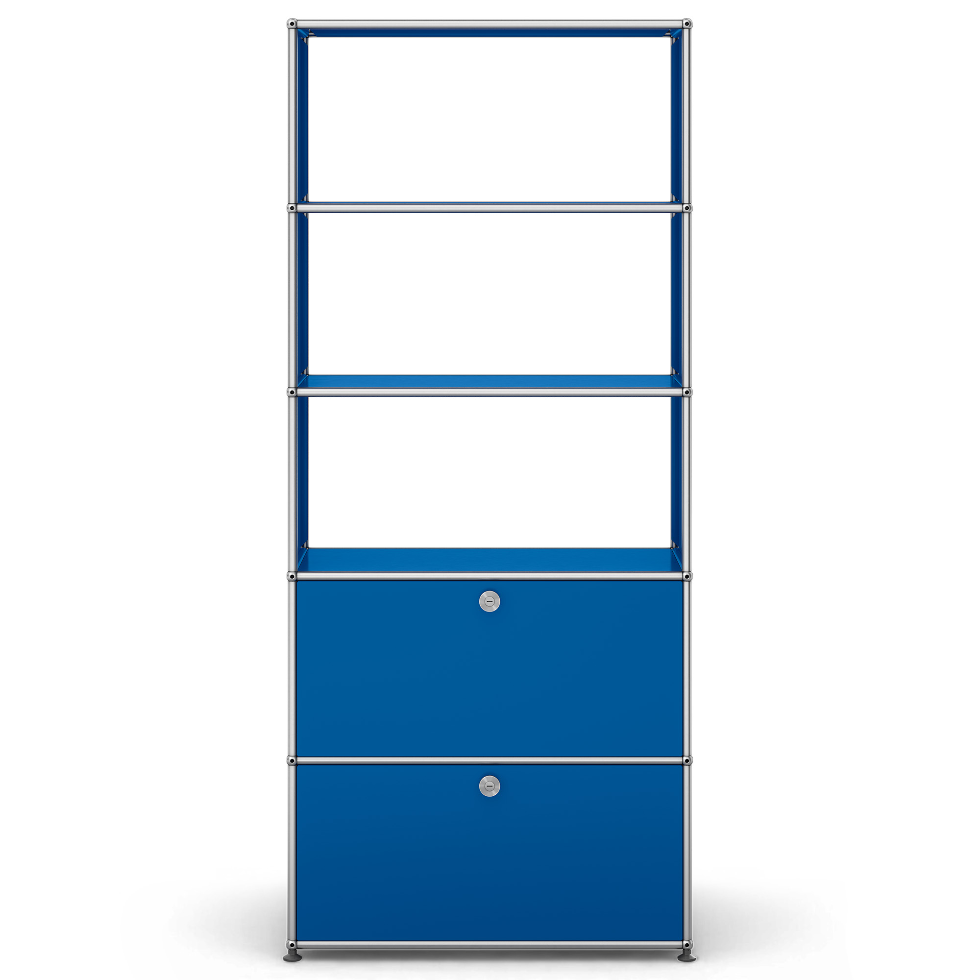 USM - USM Haller M24 27 Gentian Blue - Hyllor & Hyllsystem - Fritz Haller & Paul Sch&auml;rer - Bl&aring; - Metall