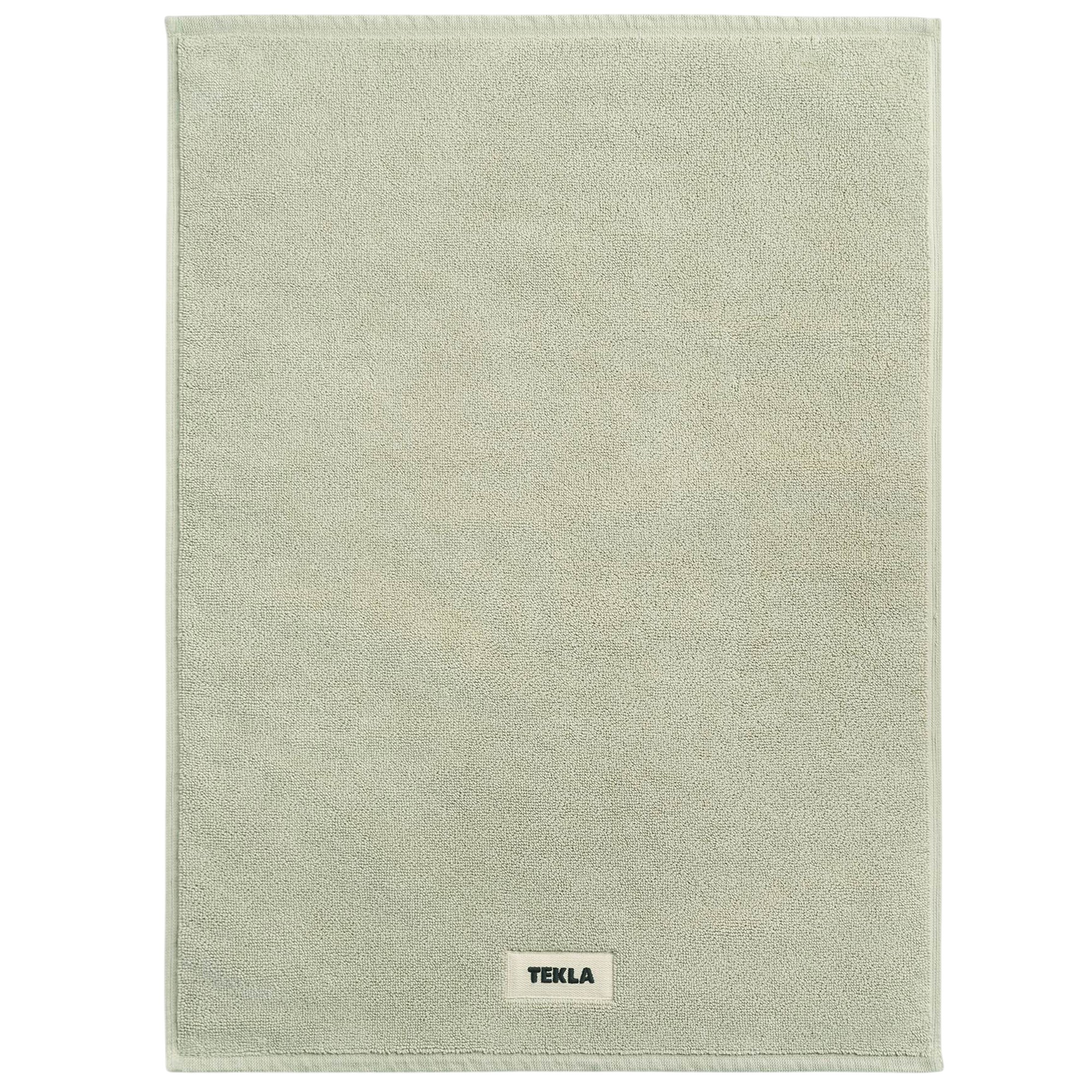 tekla -  terry solid pebble badrumsmatta 50 x 70 cm - bomullsmattor - grön