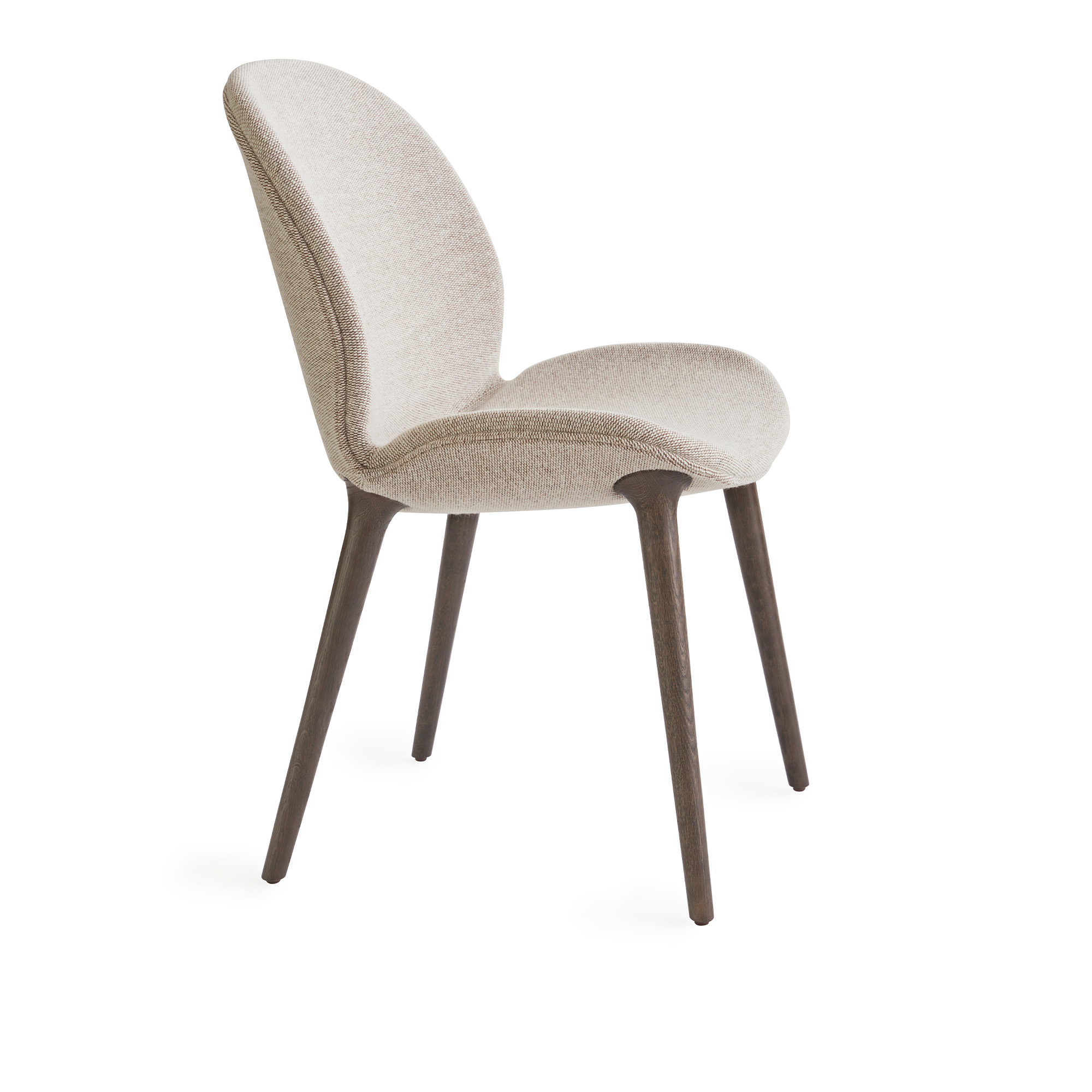 vipp - vipp462 lodge matstol brook beige/chestnut underred dark oak - matstolar - beige