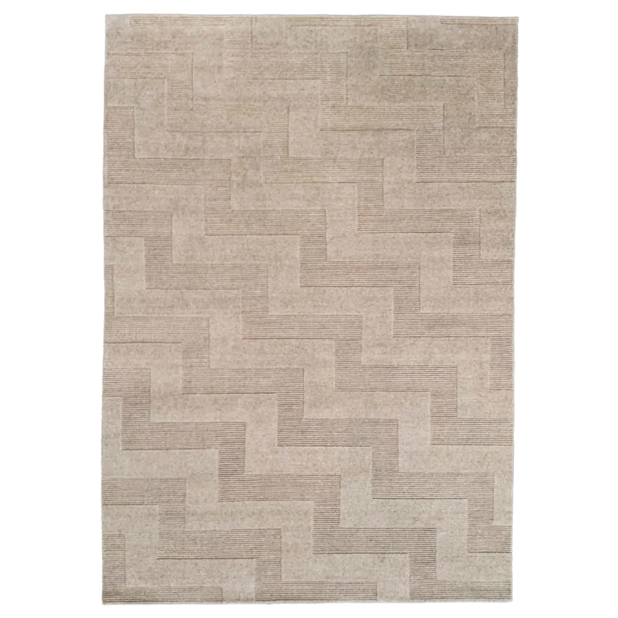 Valmont ullmatta beige-melange