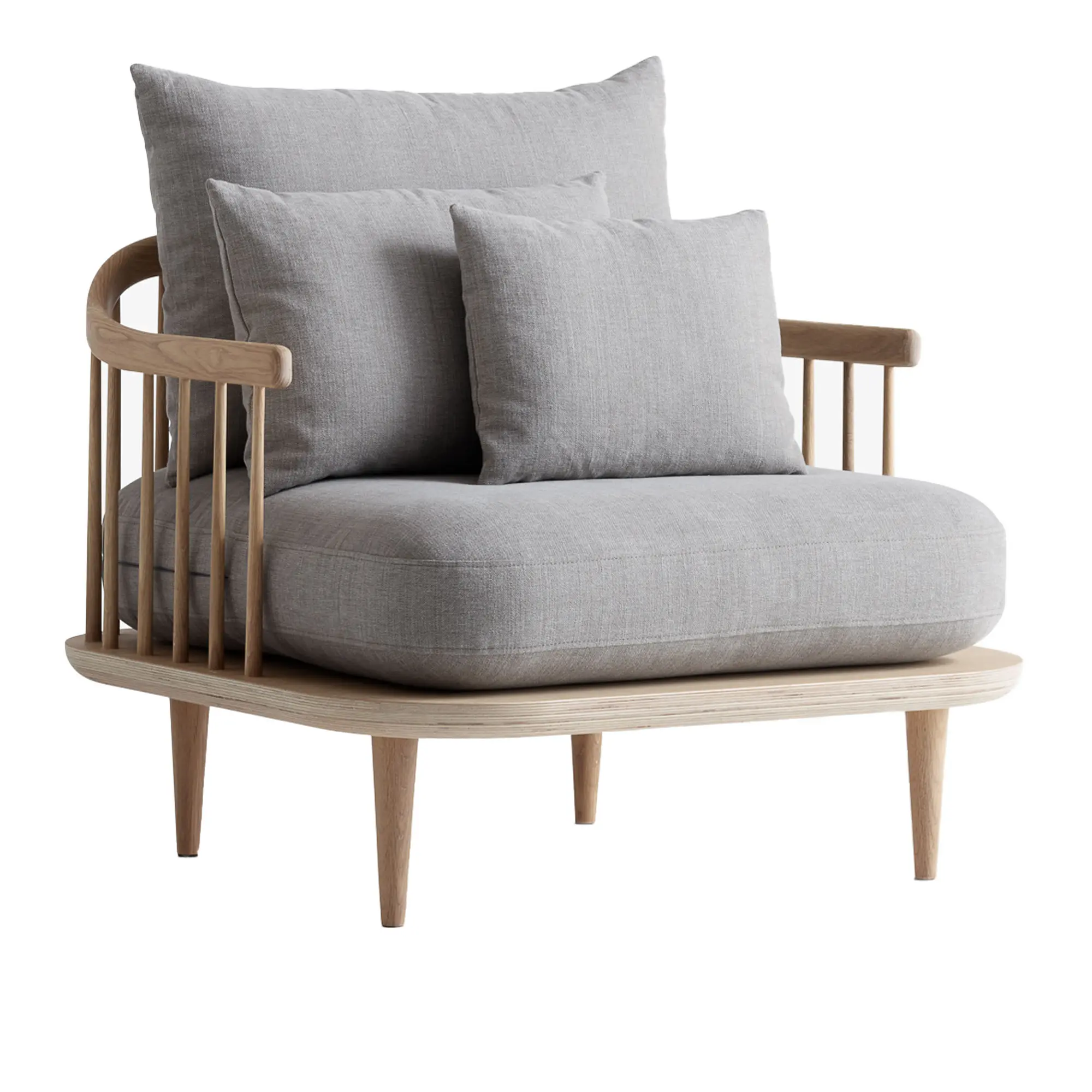 Fly SC1 Lounge Chair, White Oiled Oak