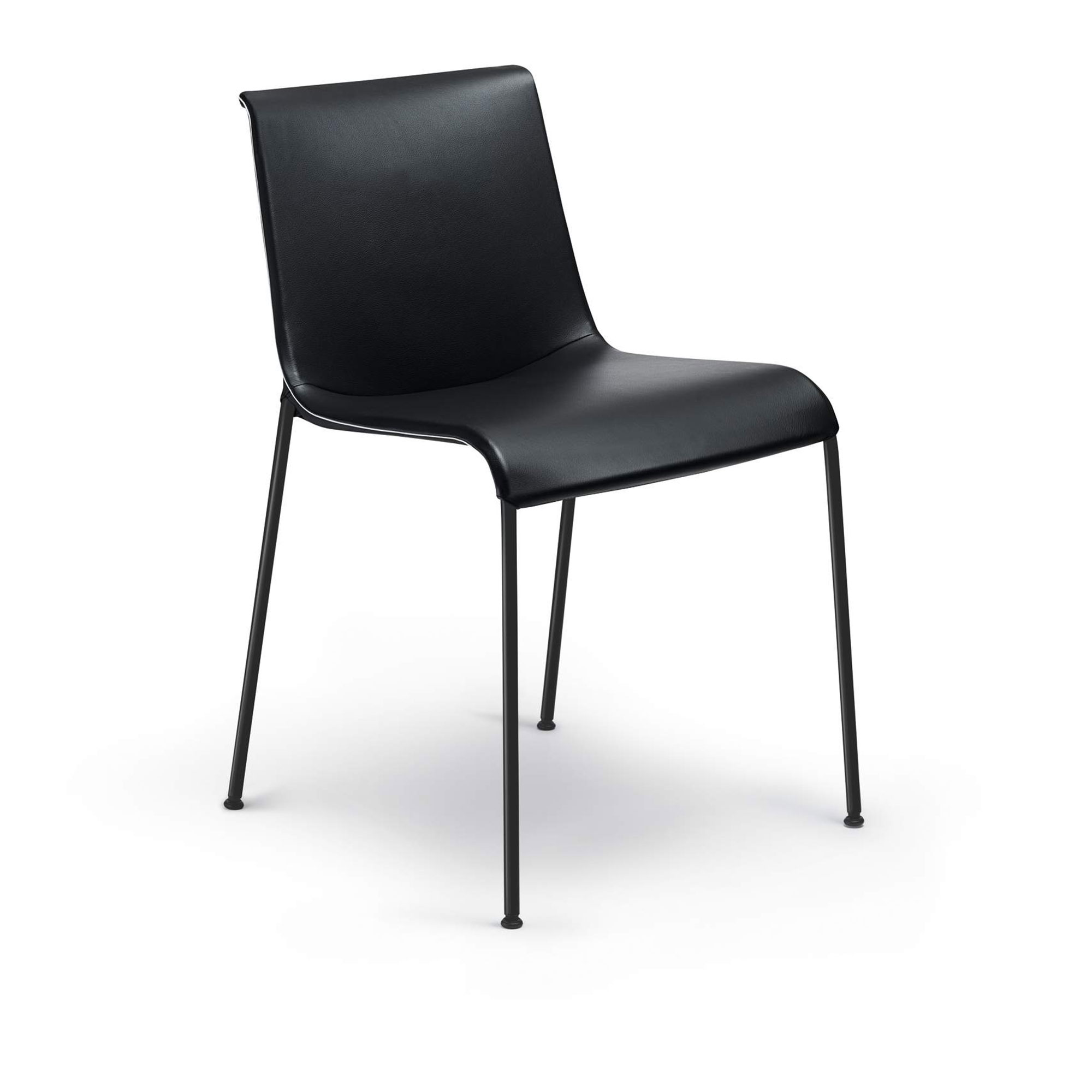 Walter Knoll - Liz Chair 1300, Polished Crome-Plated, Fabric Cat. 25 Loft 7744 Rose Quartz, Synthetic Glides - Spisestoler - Claudio Bellini - Rosa - Metall/Tekstilmateriale