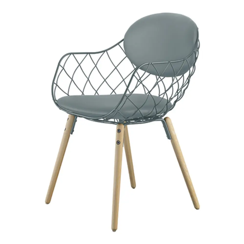 Pina Chair White legs/White seat/White cushions Steelcut 110