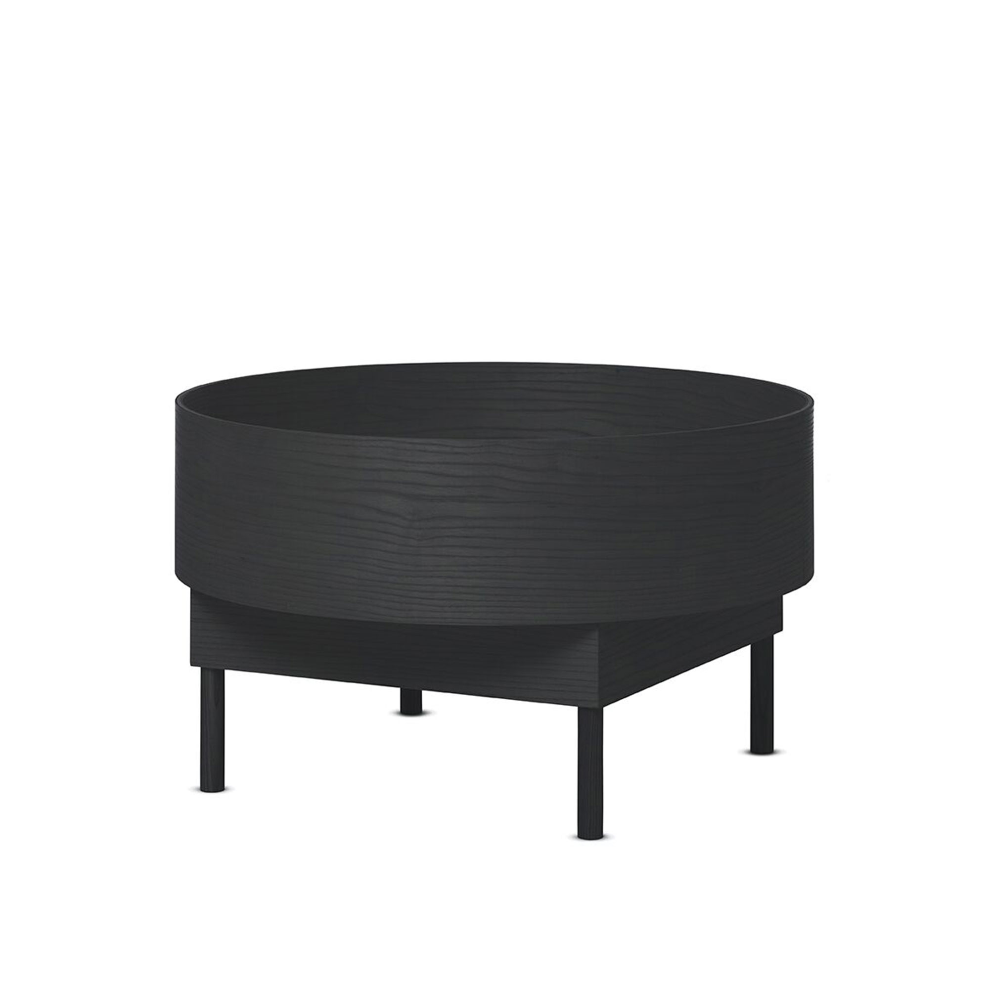 Fogia - Bowl Bord, Betsad Ask, Ø60 - Småbord & sidobord - designer_andreas_engesvik - Svart - Trä