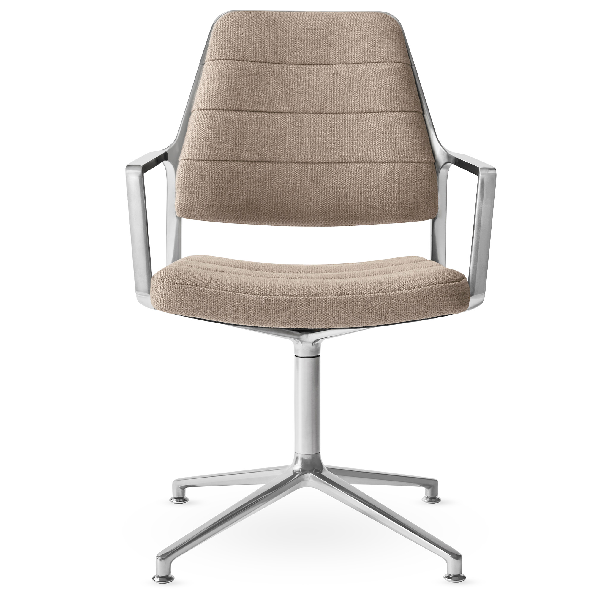 Vipp - Vipp455 Swivel chair, polished, gliders, Tide - Kontorsstolar