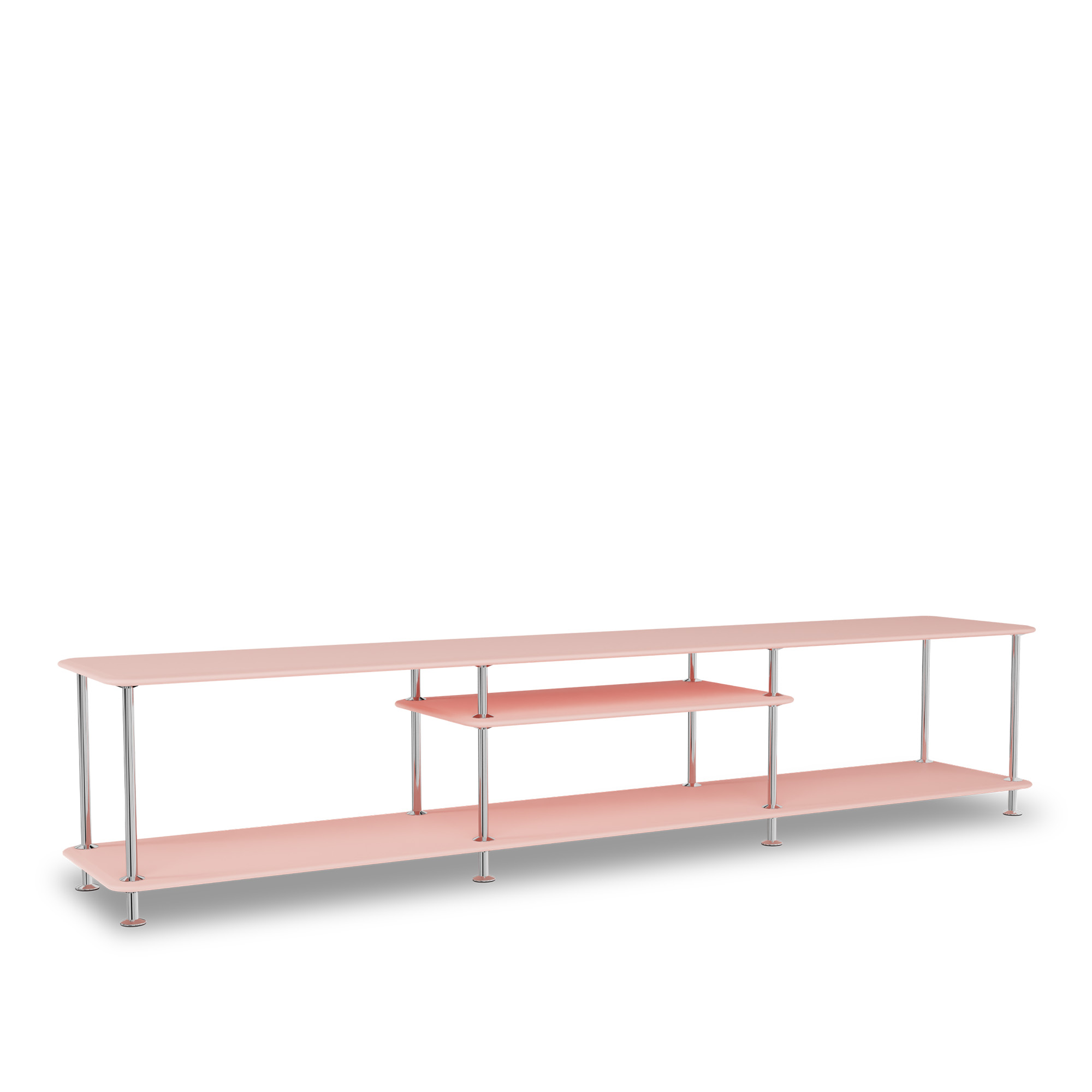 montana - montana free 111010 167-ruby 44c-chrome - tv-bänkar - jakob wagner - röd - metall/trä