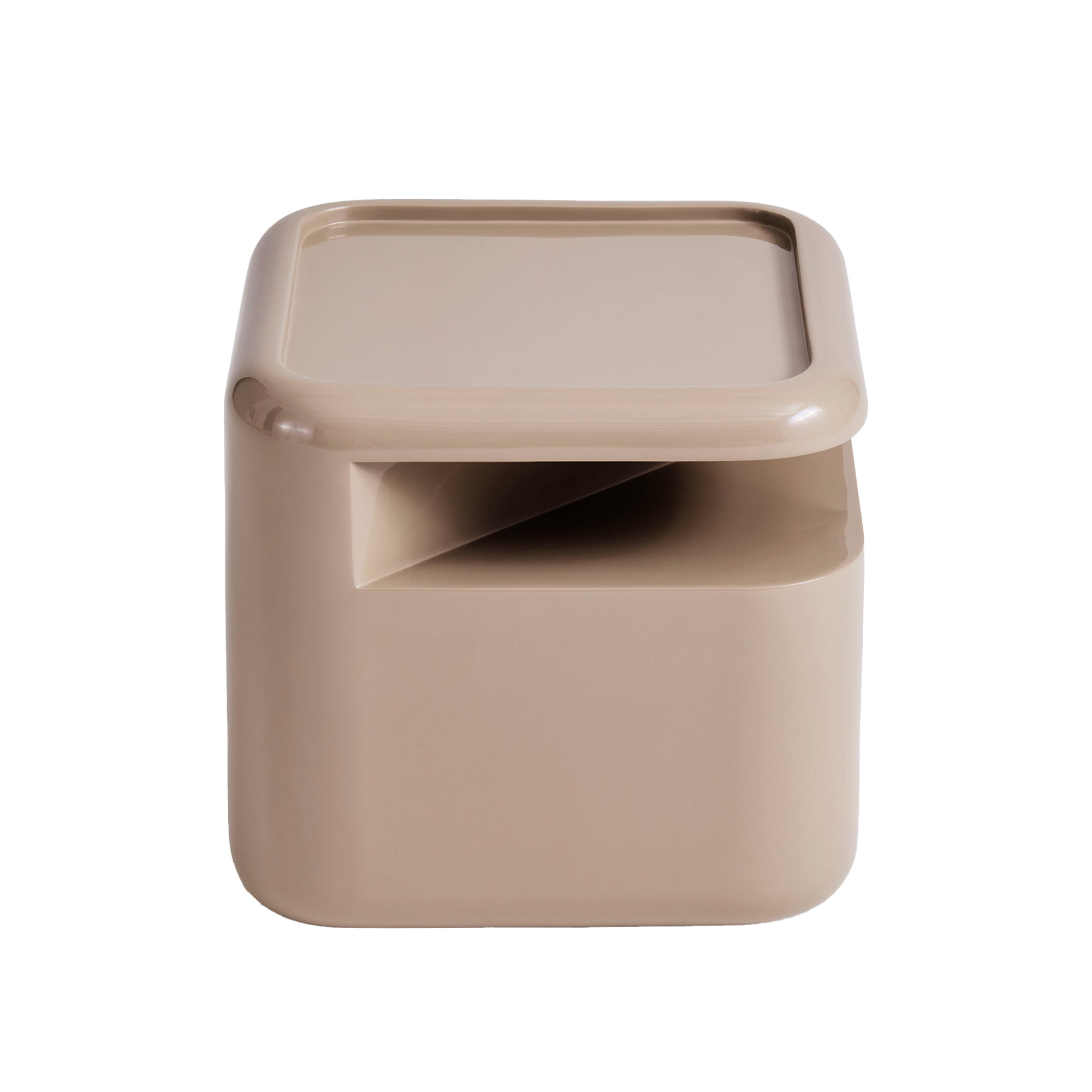 NO GA Projects - Square Module Table With Shelf Brown - Sofabord - Willo Perron - Brun - Plast