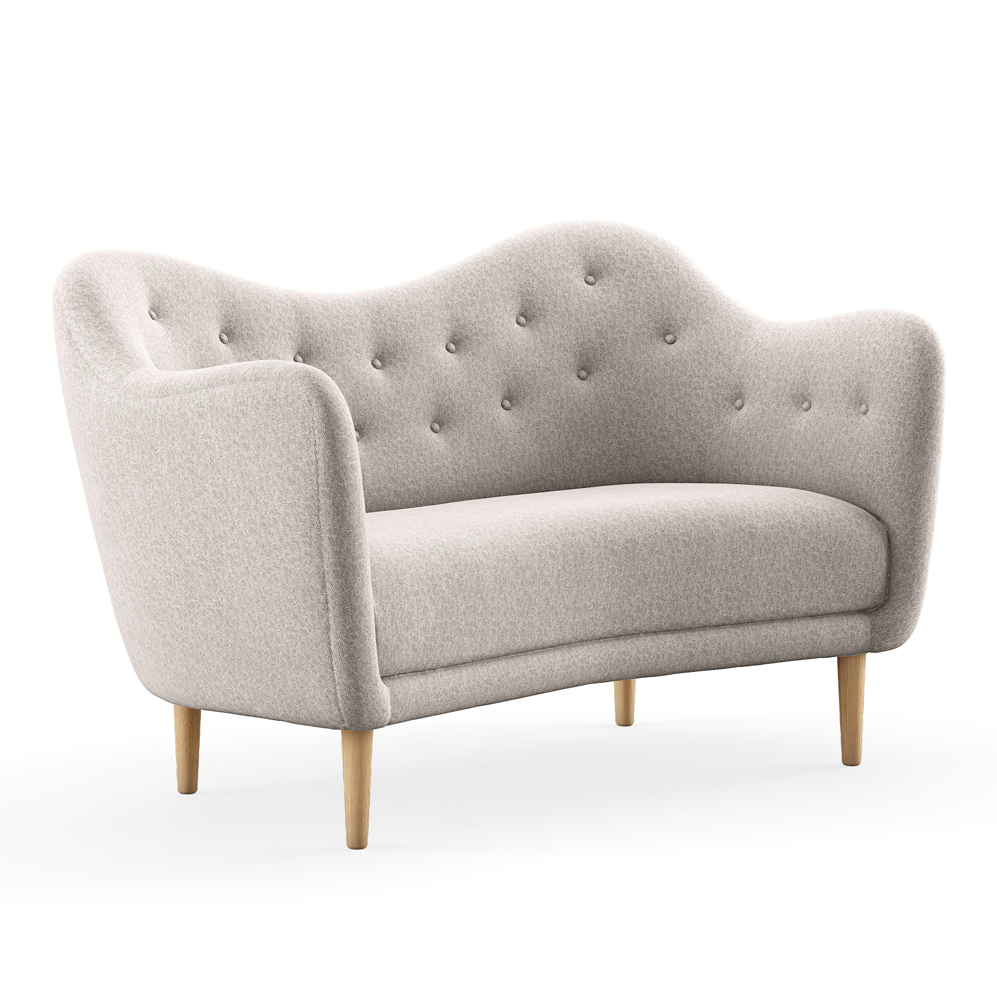 House of Finn Juhl - 46 Sofa, Oak, Hallingdal 65 0110 - Soffor - Finn Juhl - Grå | Möbler - Soffor Och Dagbäddar - Soffor | Möbelexperten