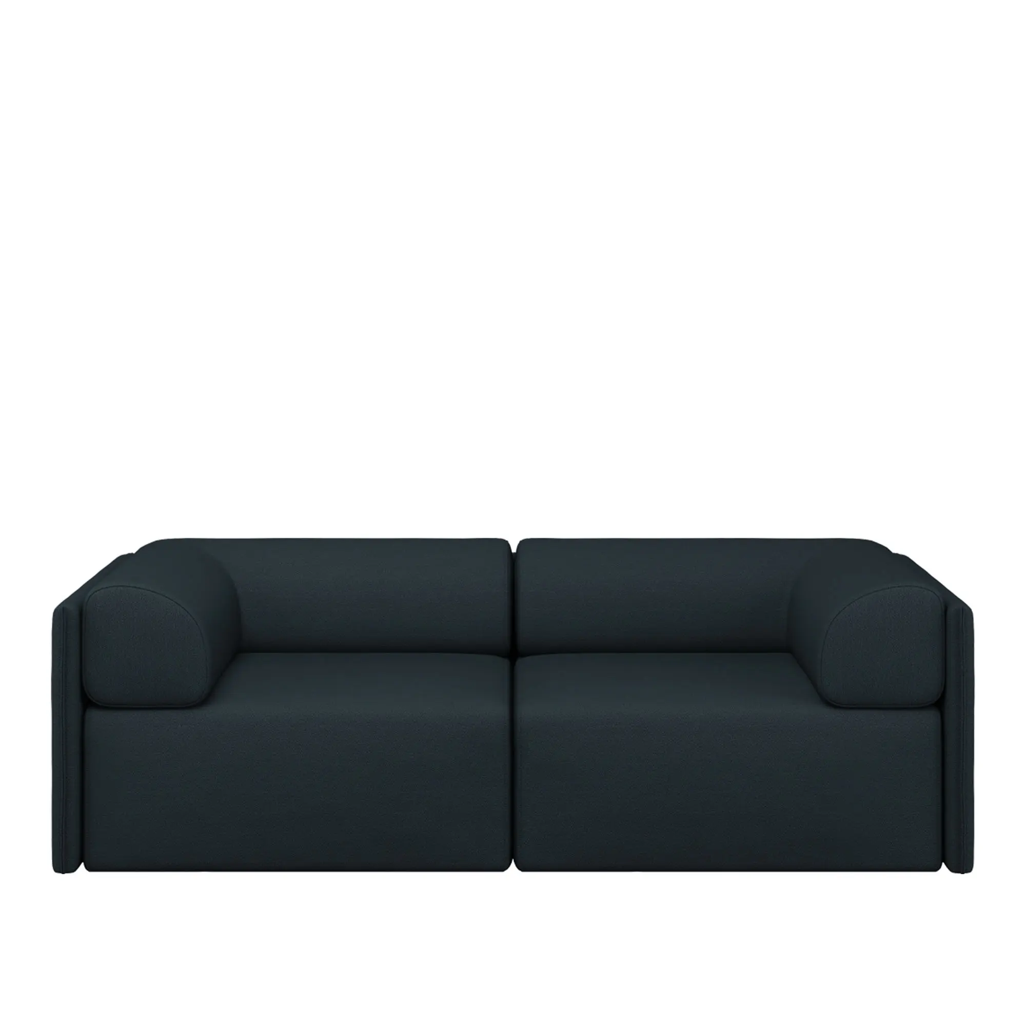 Palo Block 2-seater Sofa Low Back with Armrests