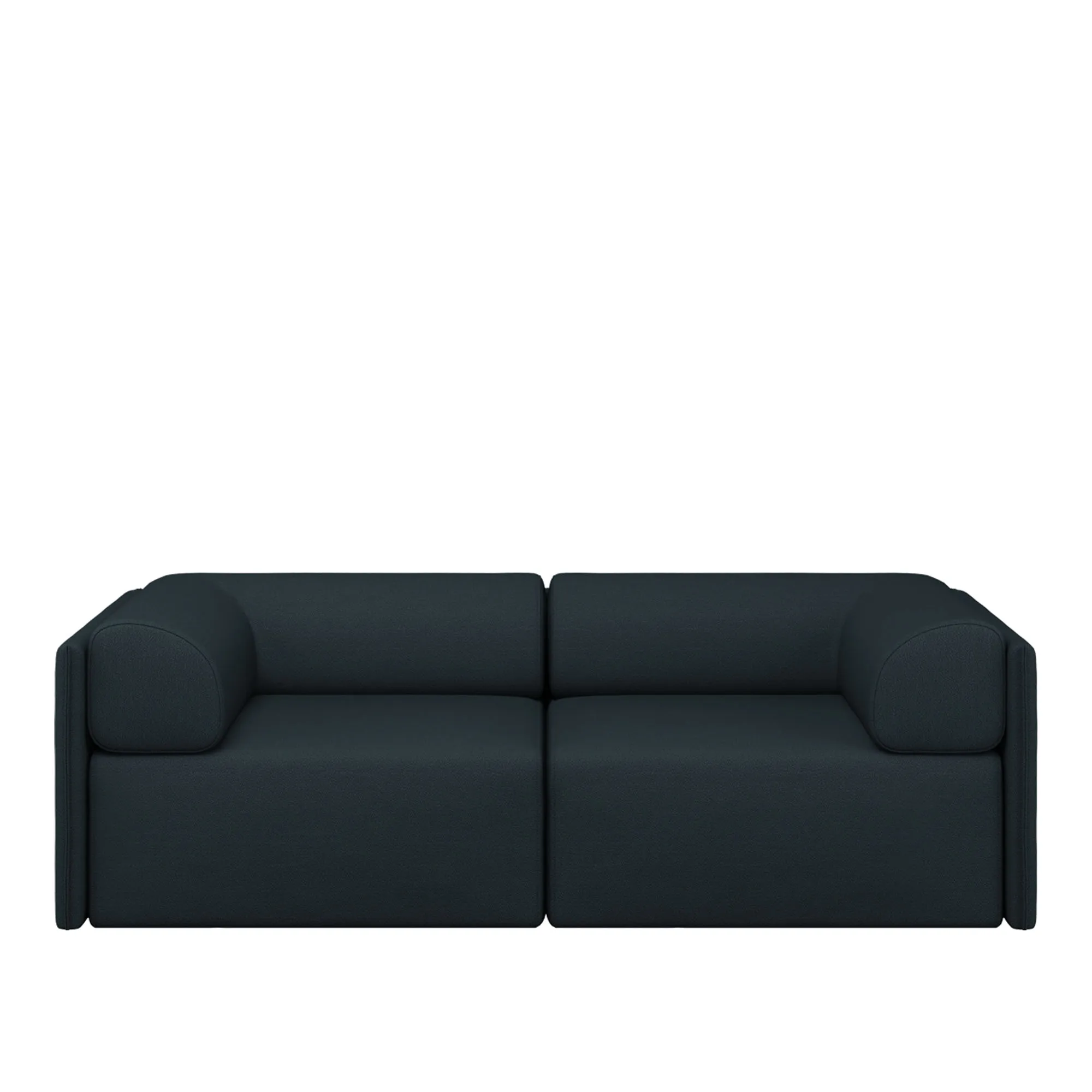 Palo Block 2-seater Sofa Low Back with Armrests