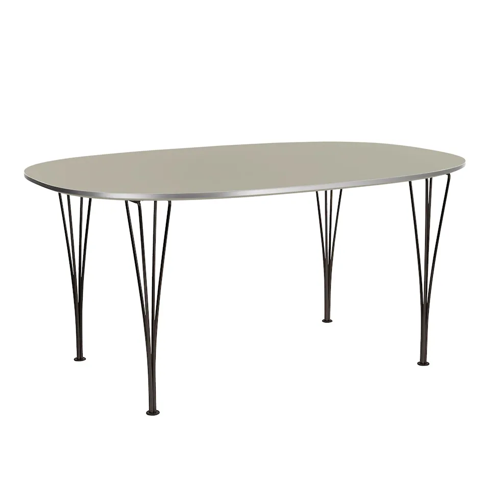 B611 Superellips matbord 90 x 135 cm Black