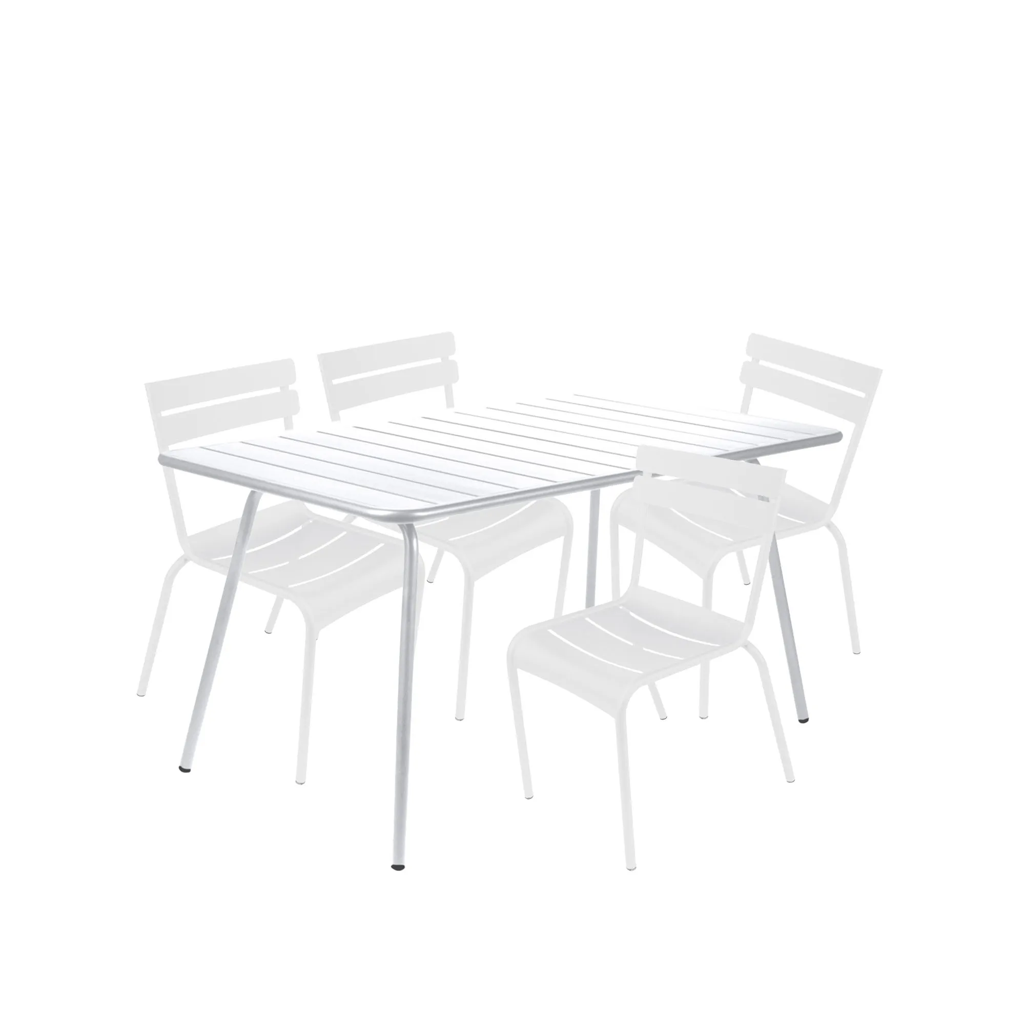 Luxembourg matgrupp bord & 4 stolar
