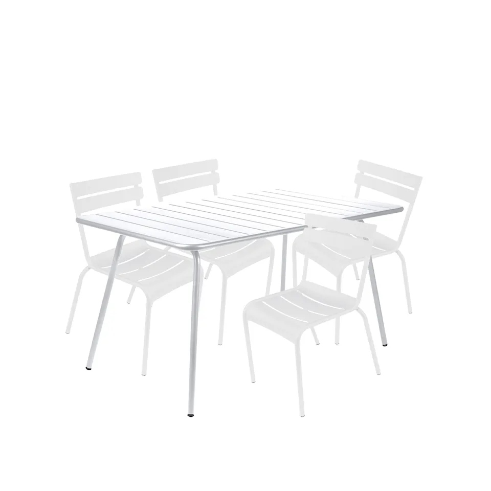 Luxembourg matgrupp bord & 4 stolar