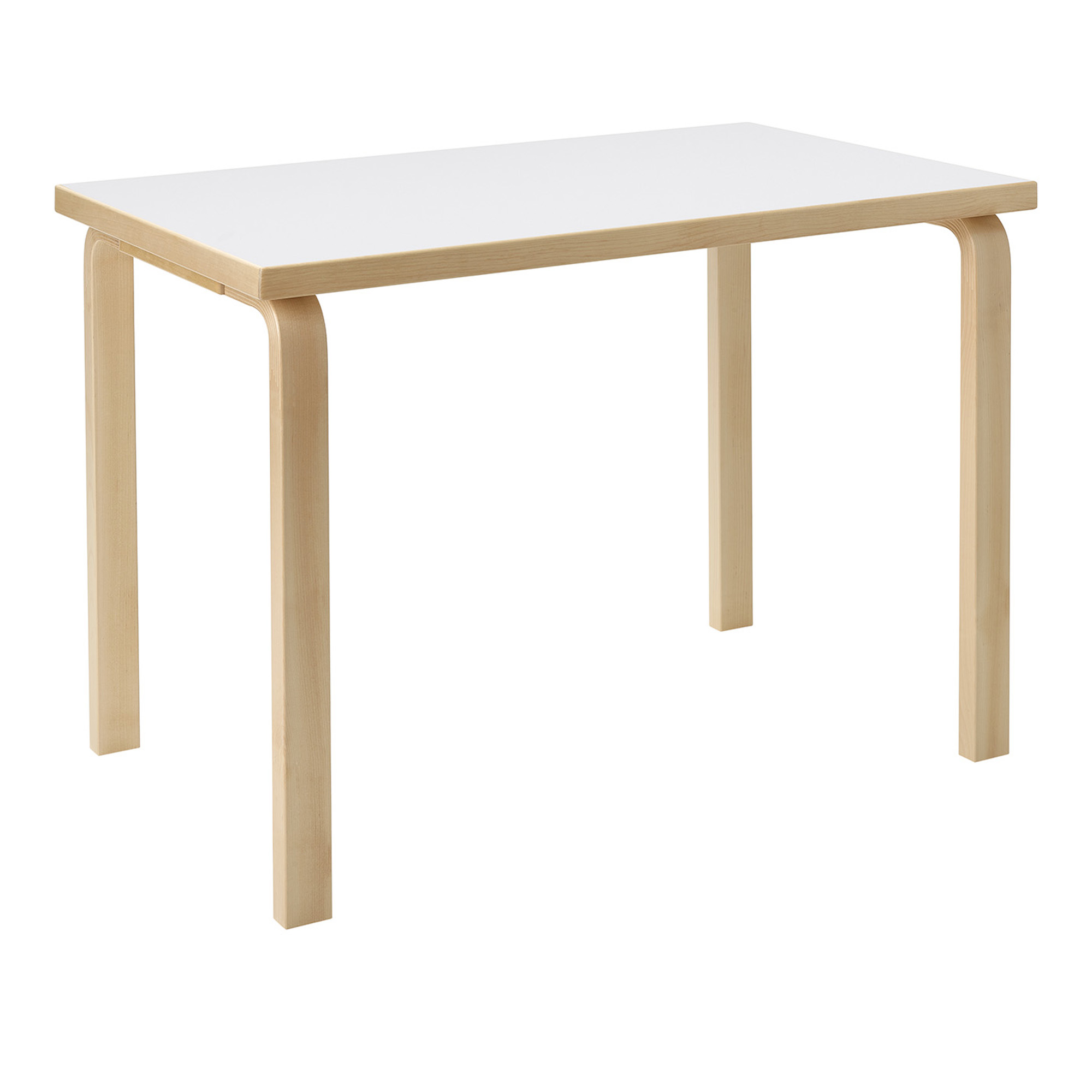 Artek - Aalto bord rektangul&auml;rt 80B vit laminat - Matbord - Alvar Aalto - Vit - Tr&auml;