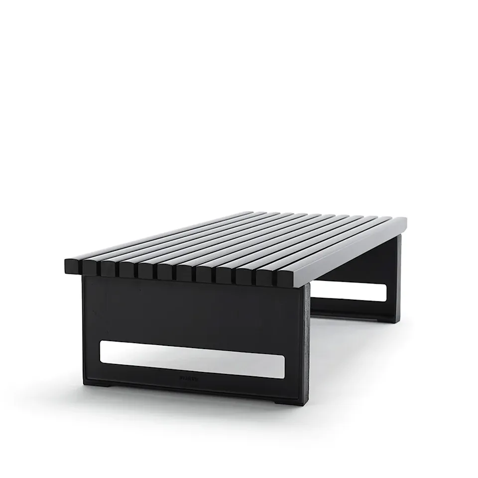 Block Benk Bred Grå Lakkert Furu