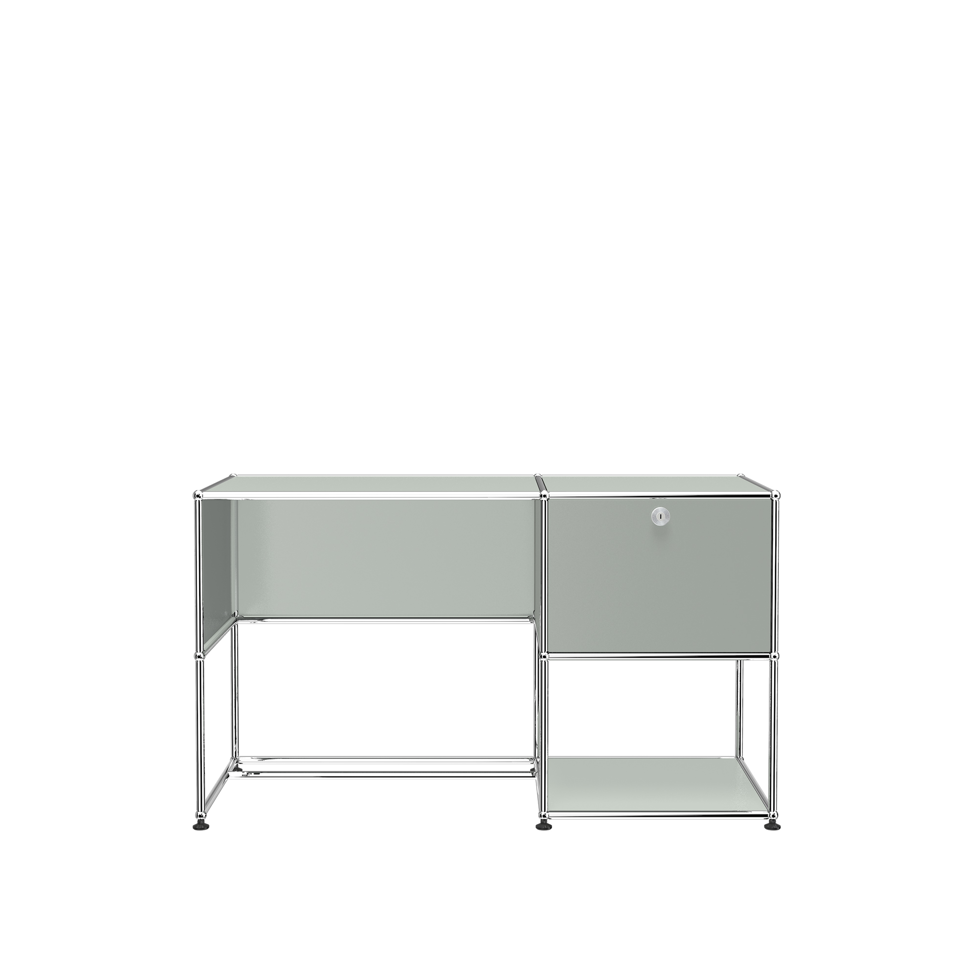 USM - USM Haller 107 Desk, Light Grey - Skrivbord - Fritz Haller,Paul Schärer - Grå - Metall