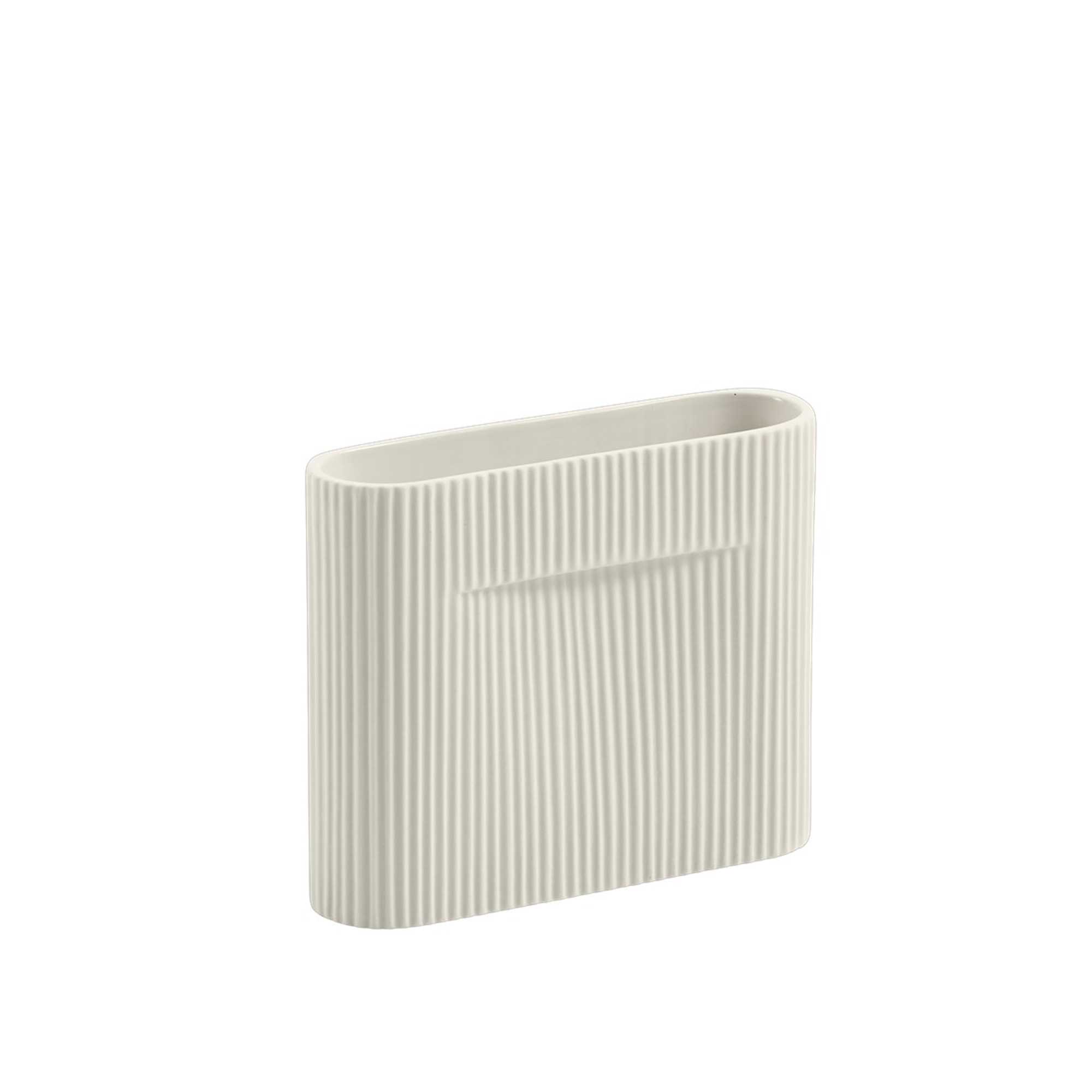 Muuto - Ridge Vase Off-White 16,5 cm - Krukor & vaser - Anderssen & Voll