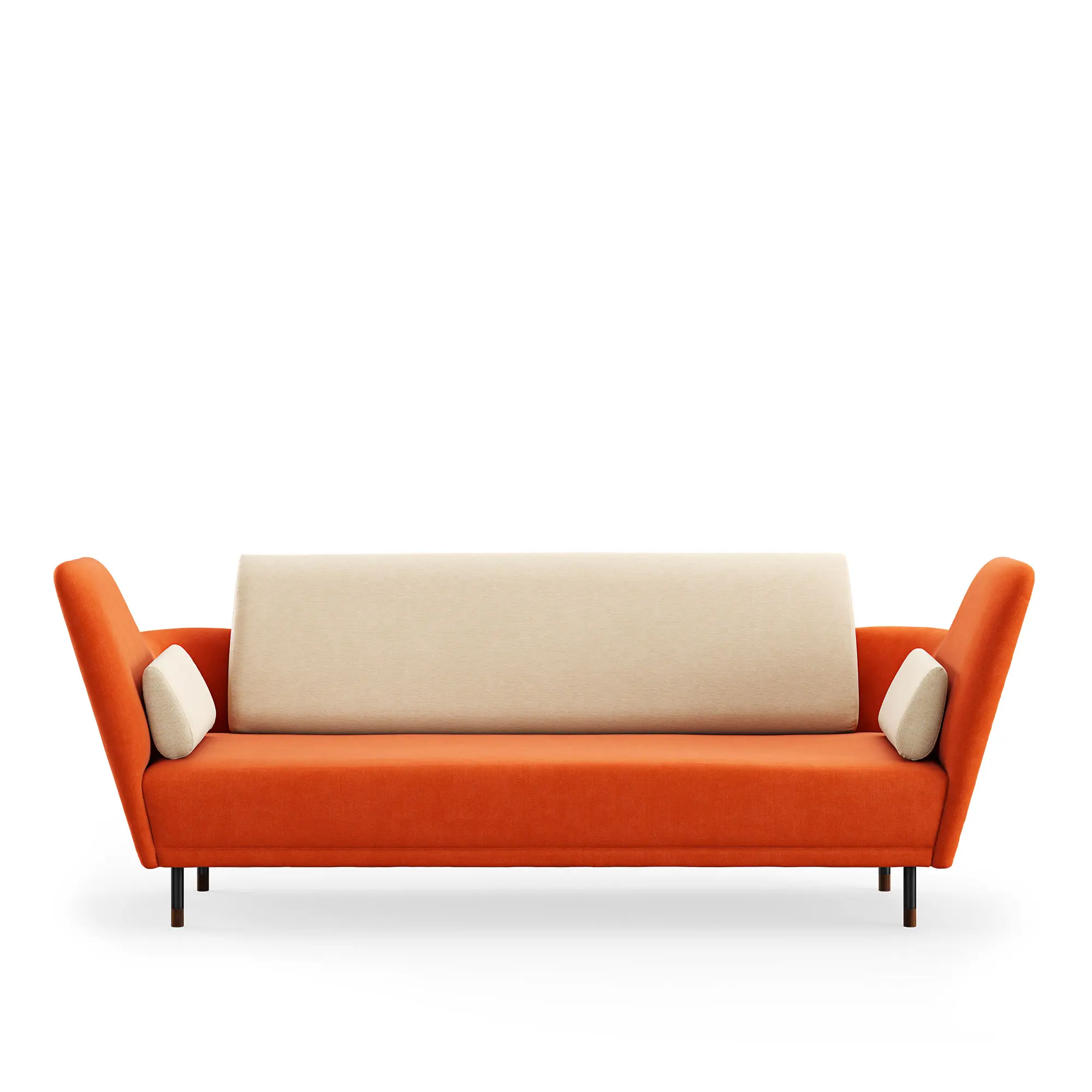 57 sofa Brownished Steel/Walnut