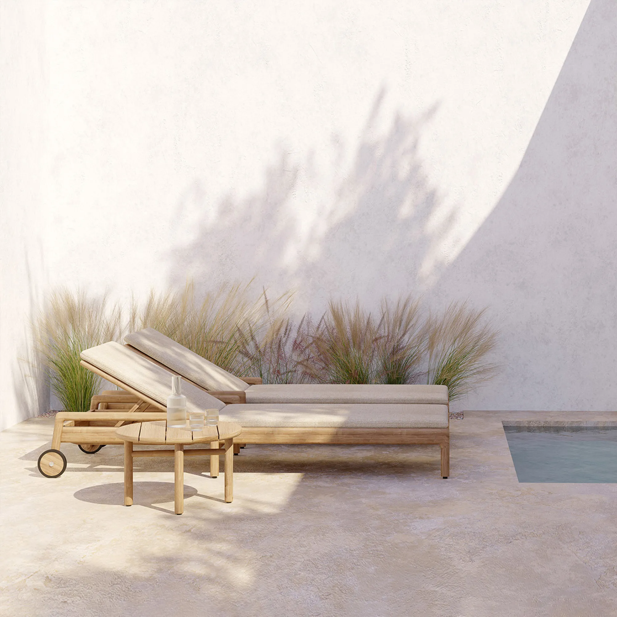 Jack Outdoor Adjustable Lounger Frame