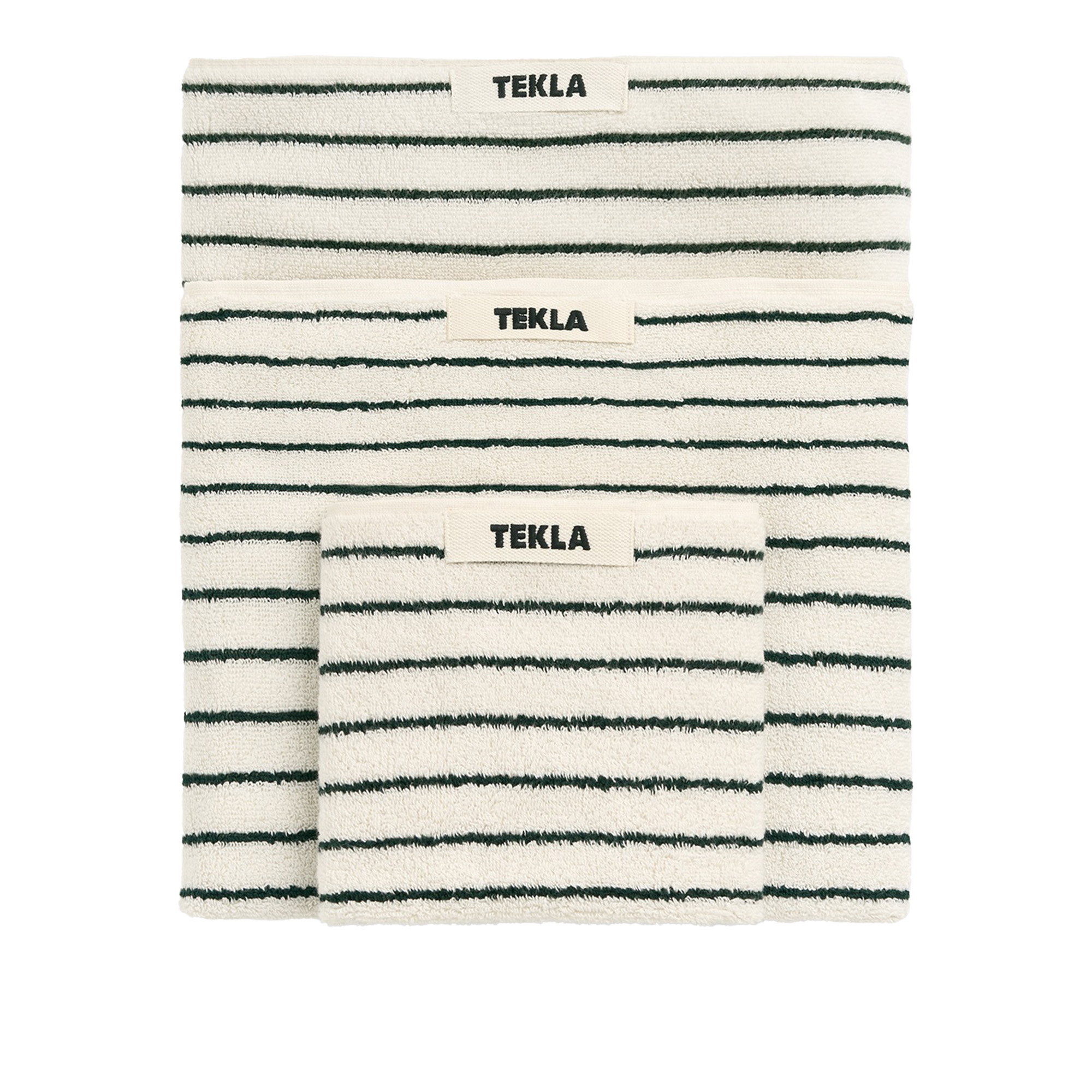 Tekla - Terry badlakan 100x180 cm racing green - Handdukar och badlakan - Grön | Textilier - Badrumstextilier - Handdukar Och Badlakan | Möbelexperten