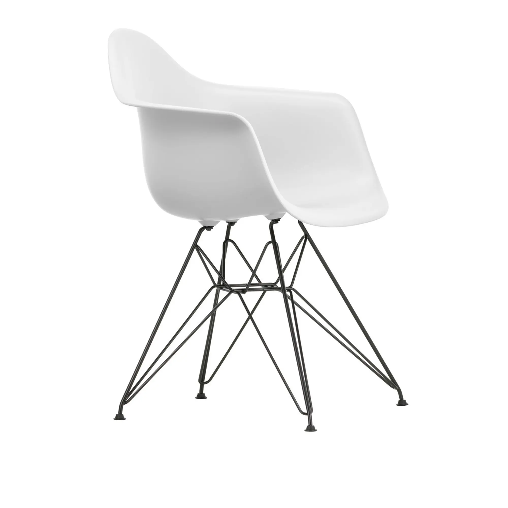 Eames RE Plastic Armchair DAR matstol Basic Dark