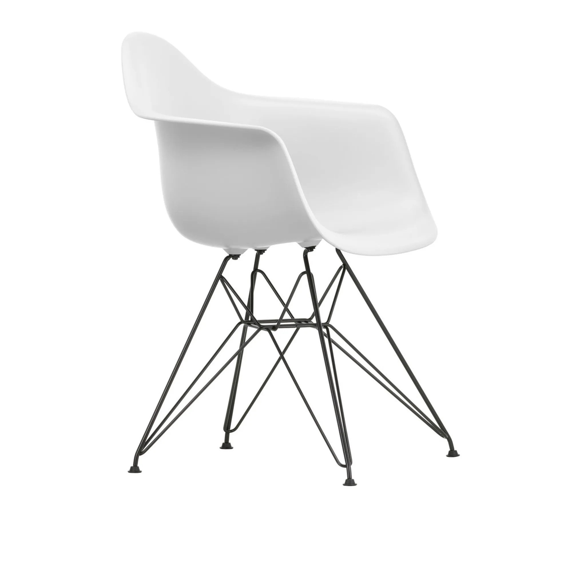 Eames RE Plastic Armchair DAR matstol Basic Dark
