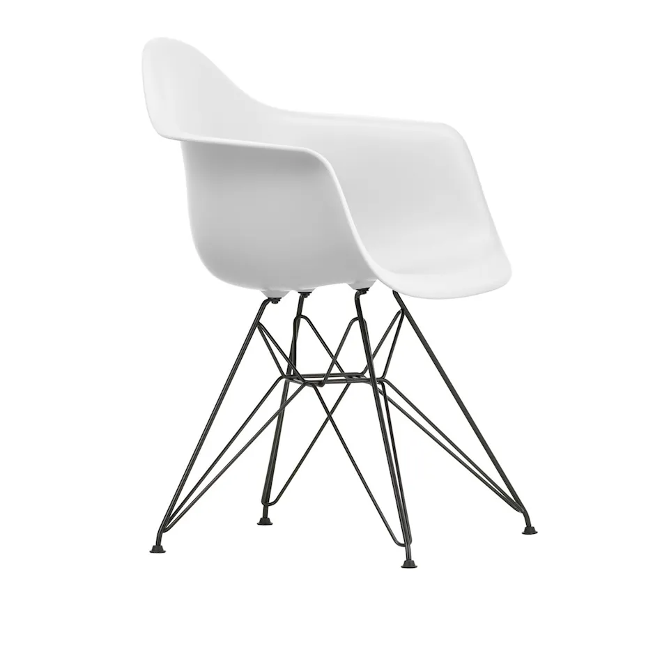Eames RE Plastic Armchair DAR matstol Basic Dark