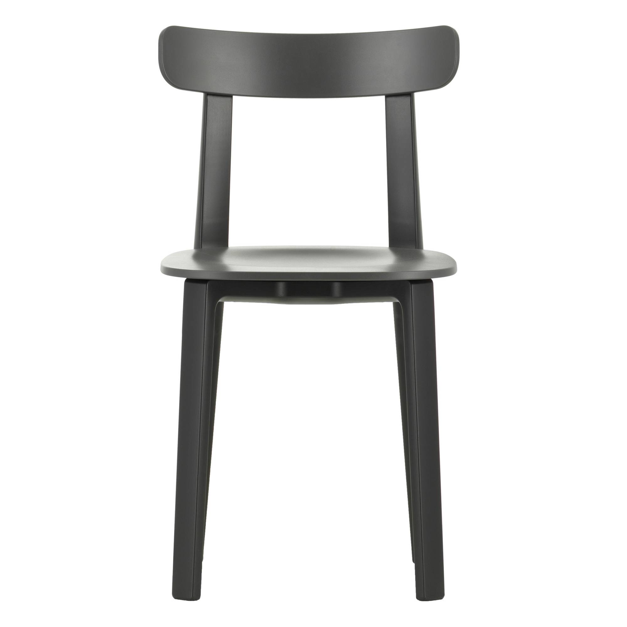 Vitra - All Plastic Chair, Graphite Grey - Matstolar - Jasper Morrison - Grå - Plast