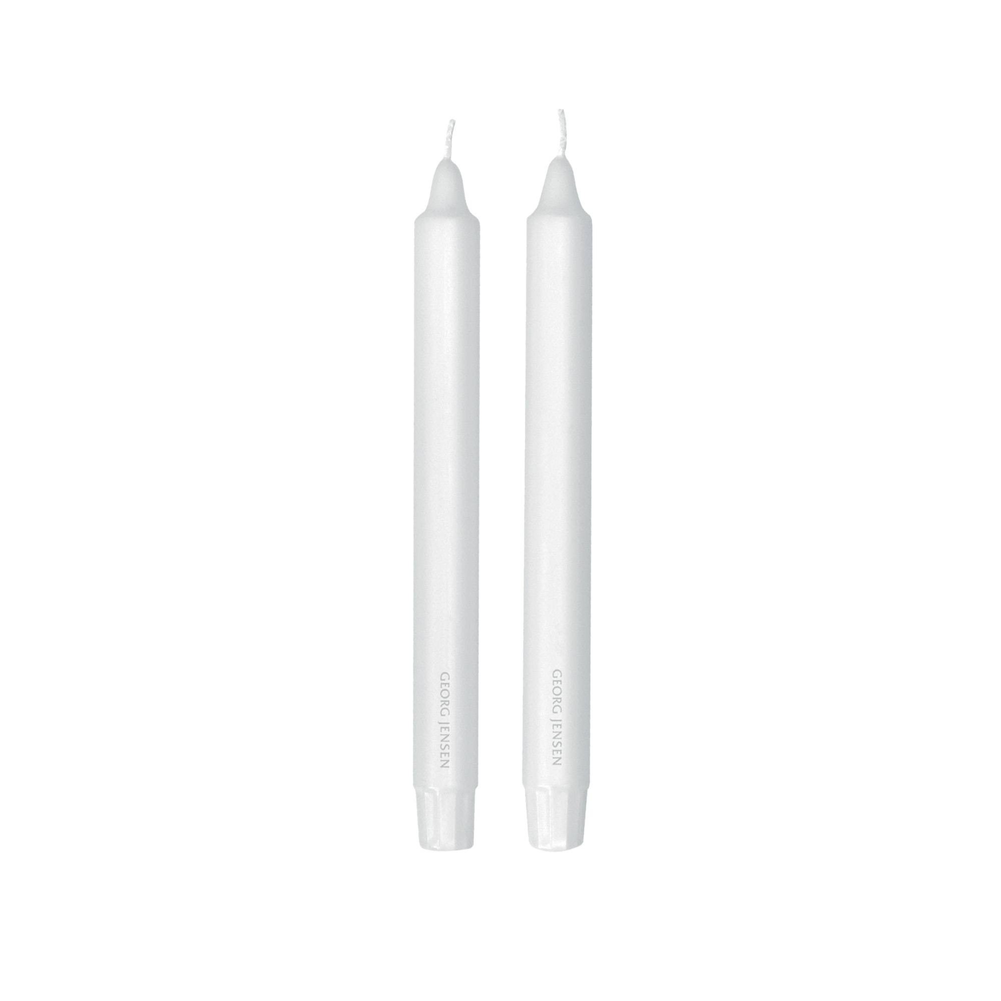 Georg Jensen - Kronelys 24 cm 2 stk hvit