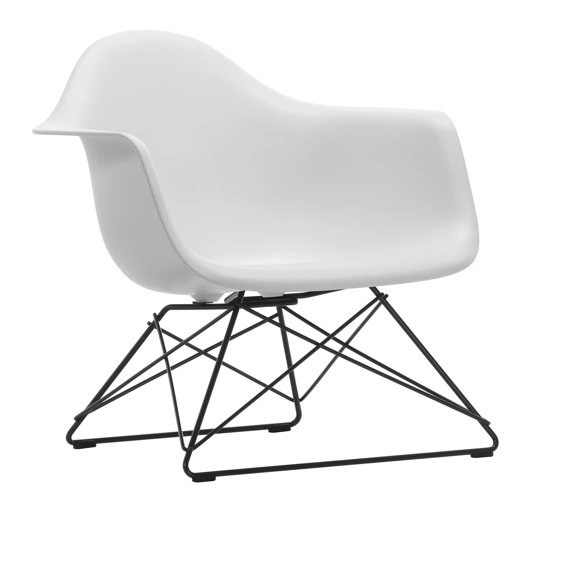 Eames RE Plastic Armchair LAR fåtölj Basic Dark