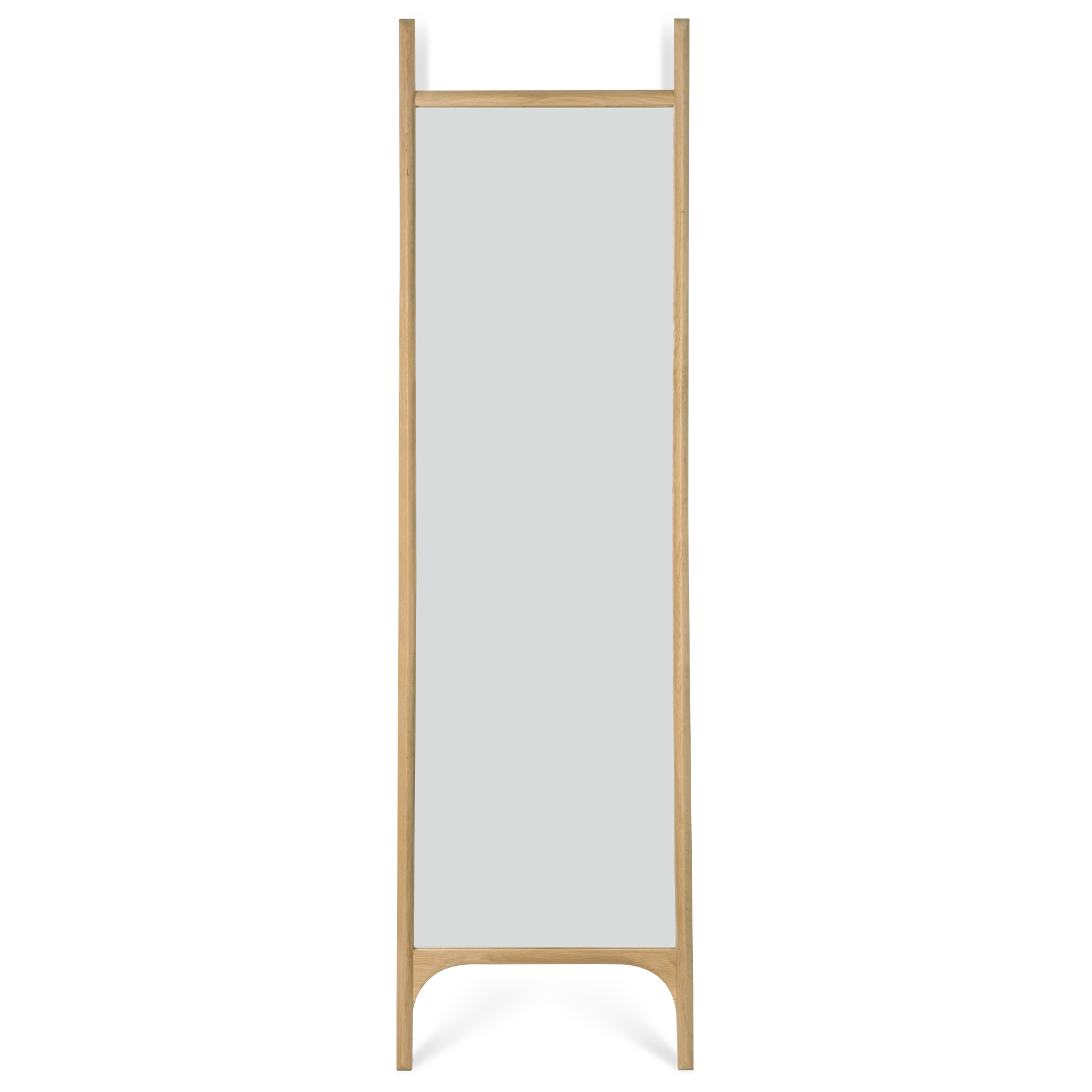 Ethnicraft - PI Floor Mirror - Oak Frame - Rectangular 55 x 190 cm - Golvspeglar - Alain Van Havre - Träfärgad - Glas | Inredning - Speglar - Golvspeglar | Möbelexperten
