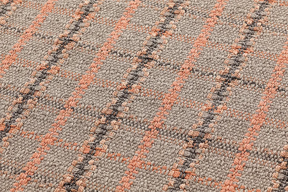 Espacio Garden Layers Tartan Terracotta