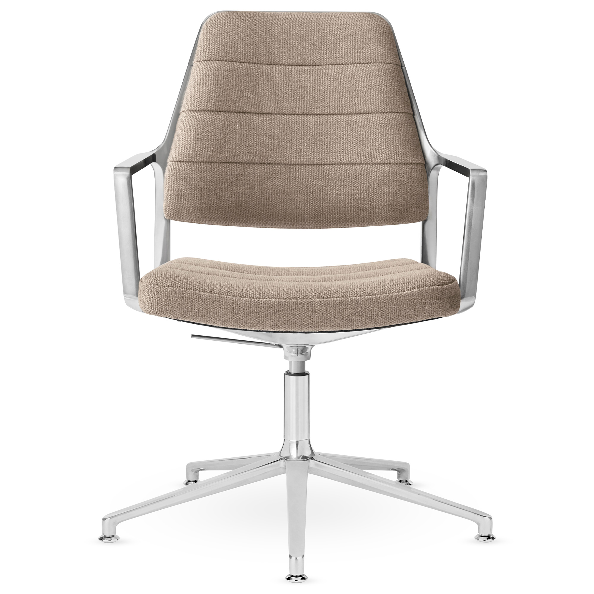 Vipp - Vipp455+ Swivel chair, polished, gliders, Tide - Kontorsstolar