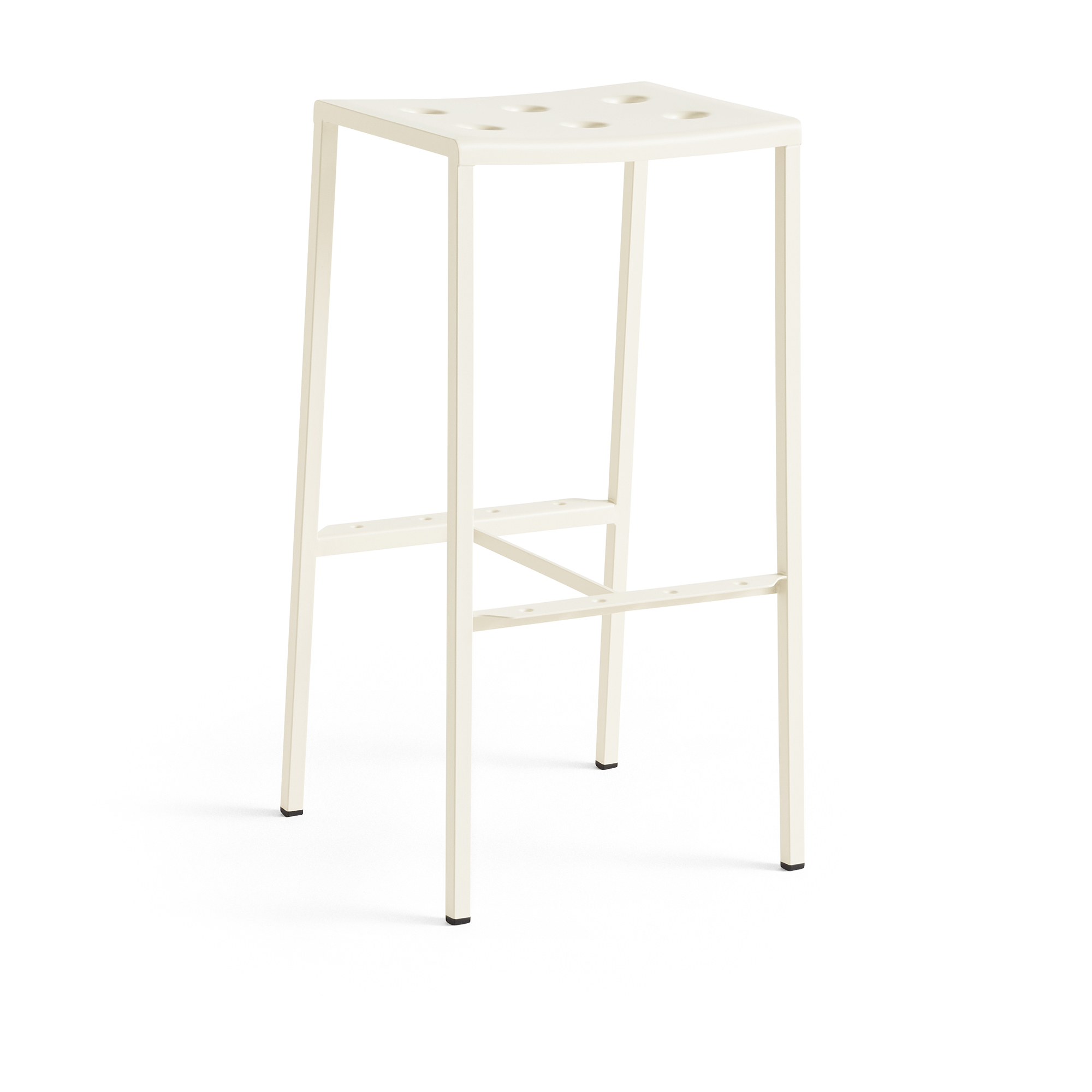 HAY - Balcony Bar Stool High H75 / Chalk Beige - Barstolar utomhus - Ronan & Erwan Bouroullec - Beige - Metall