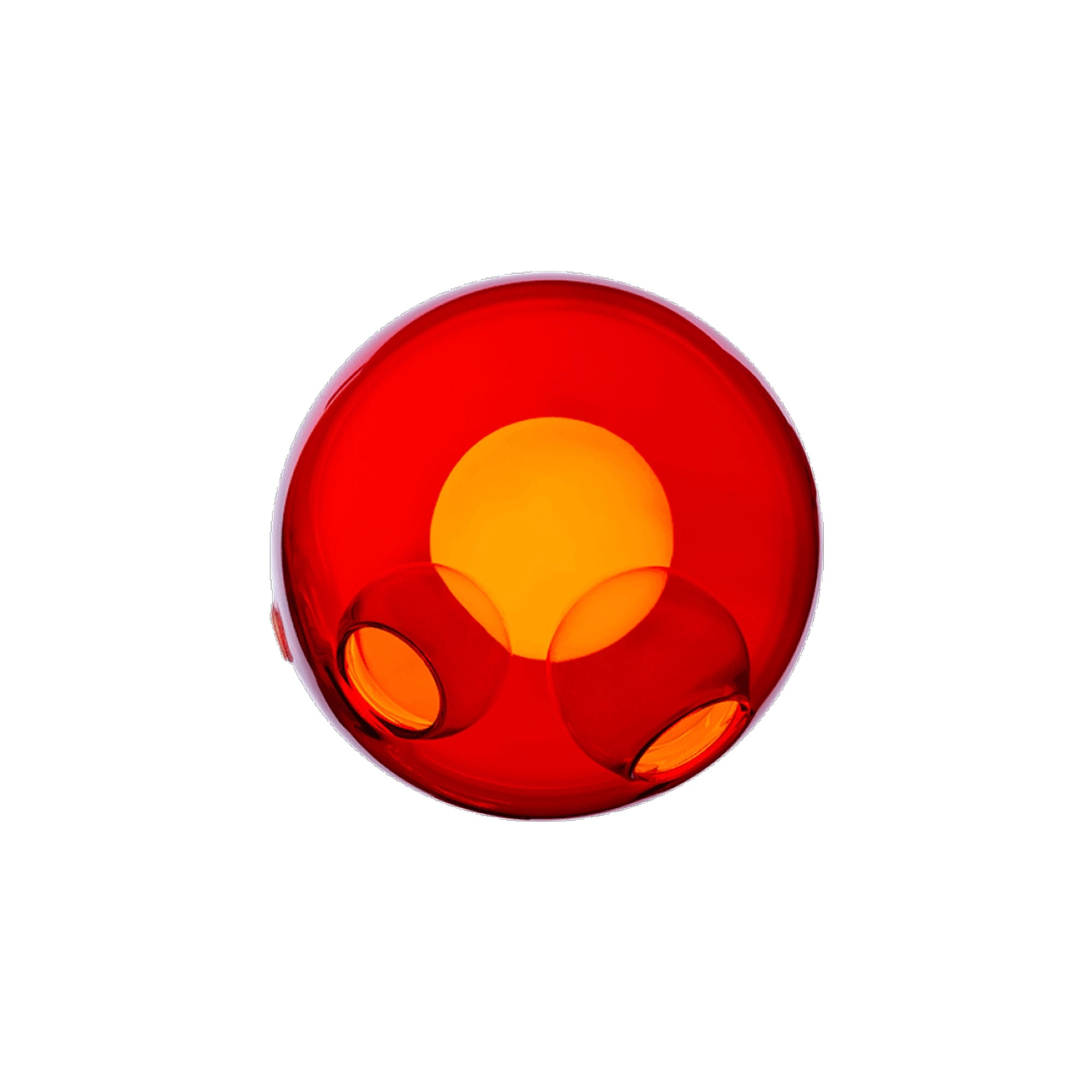 Bocci - 28s Surface Light, Röd Xenon - Vägglampor - Omer Arbel - Röd