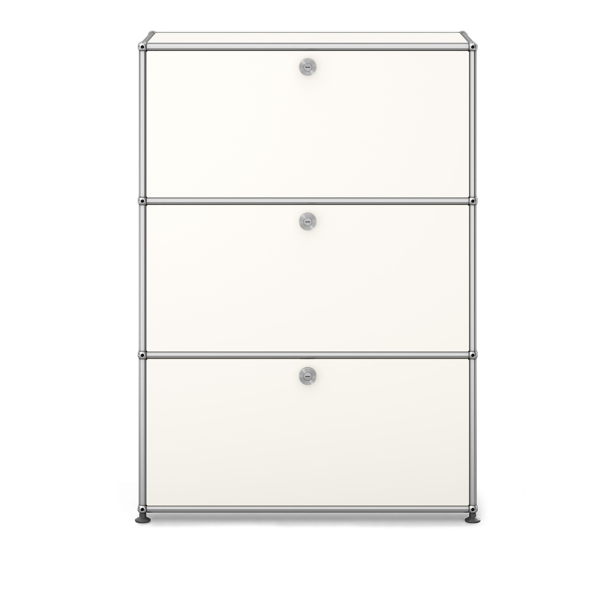 USM - USM Haller Shelf G1 Pure White - Skåp och vitrinskåp - Fritz Haller & Paul Schärer - Vit - Metall | Möbler - Förvaring Och Hyllor - Skåp Och Vitrinskåp | Möbelexperten