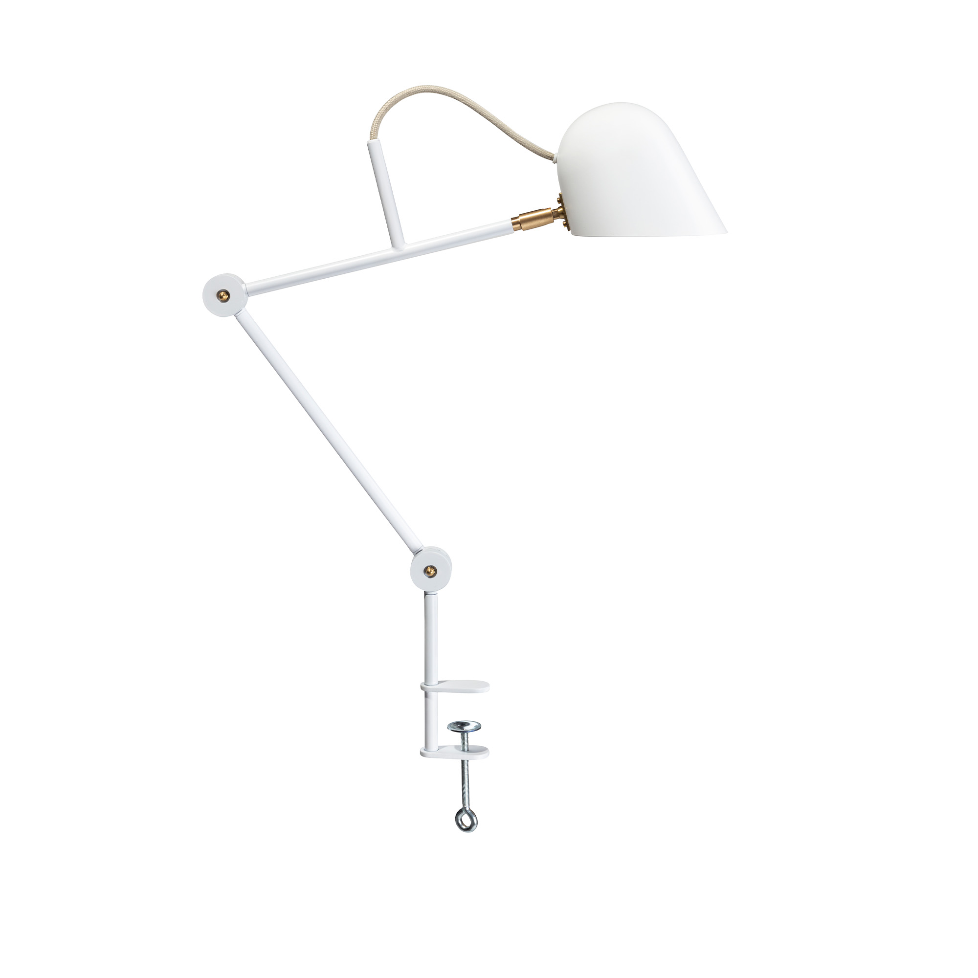 Örsjö Belysning - Streck Bordslampa, Skrivbordsfäste, Vit - Bordslampor - Joel Karlsson - Svart