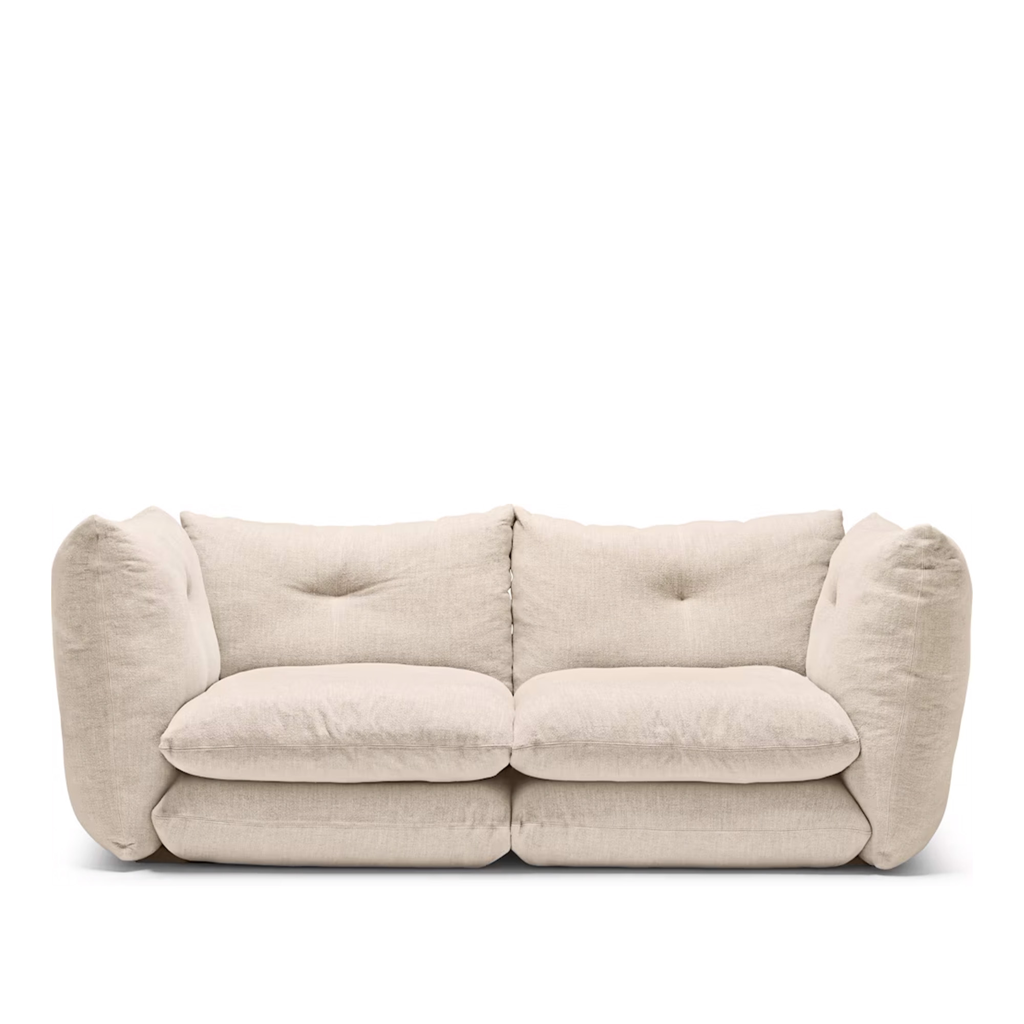 Knoll - Perron Pillo Standard Sofa 2-Seater HV41 Ivory - Soffor - willo-perron - Beige - Metall/Textilmaterial