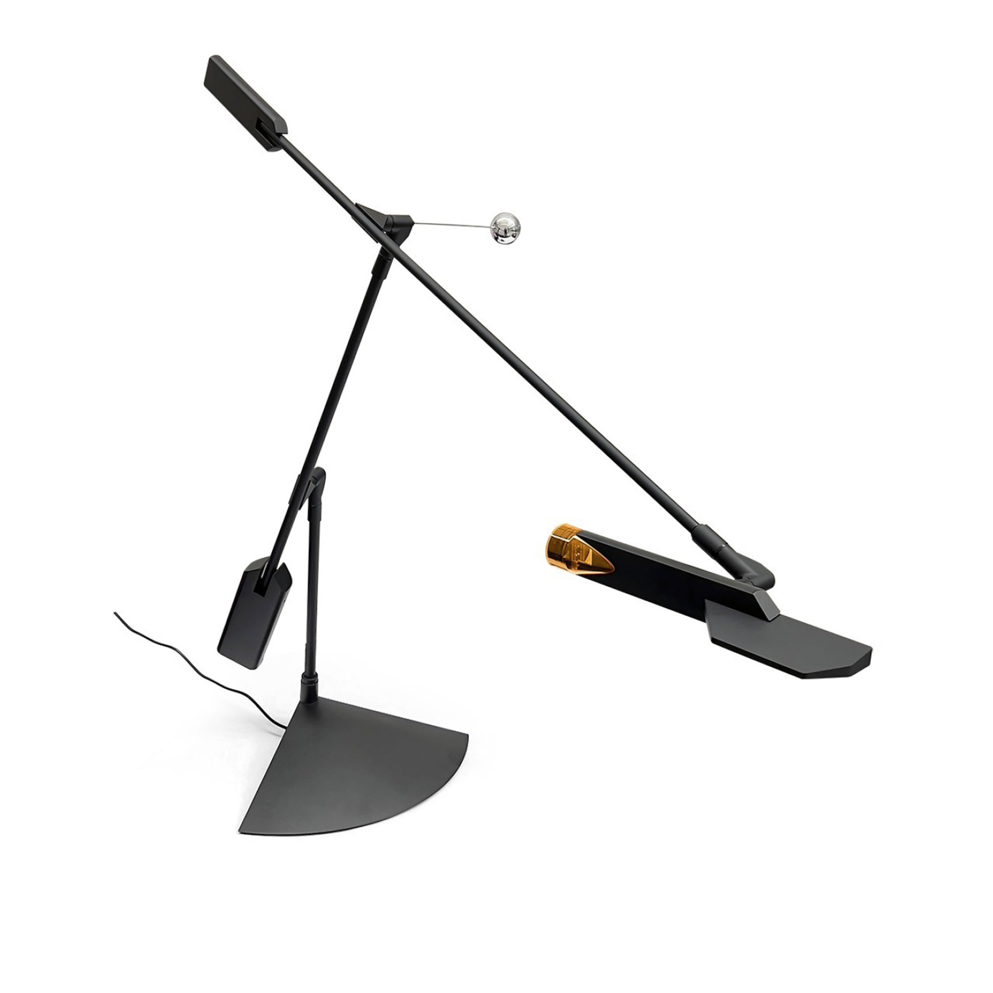 Stilnovo - Halley bordslampa svart aluminium - Skrivbordslampor - Richard Sapper