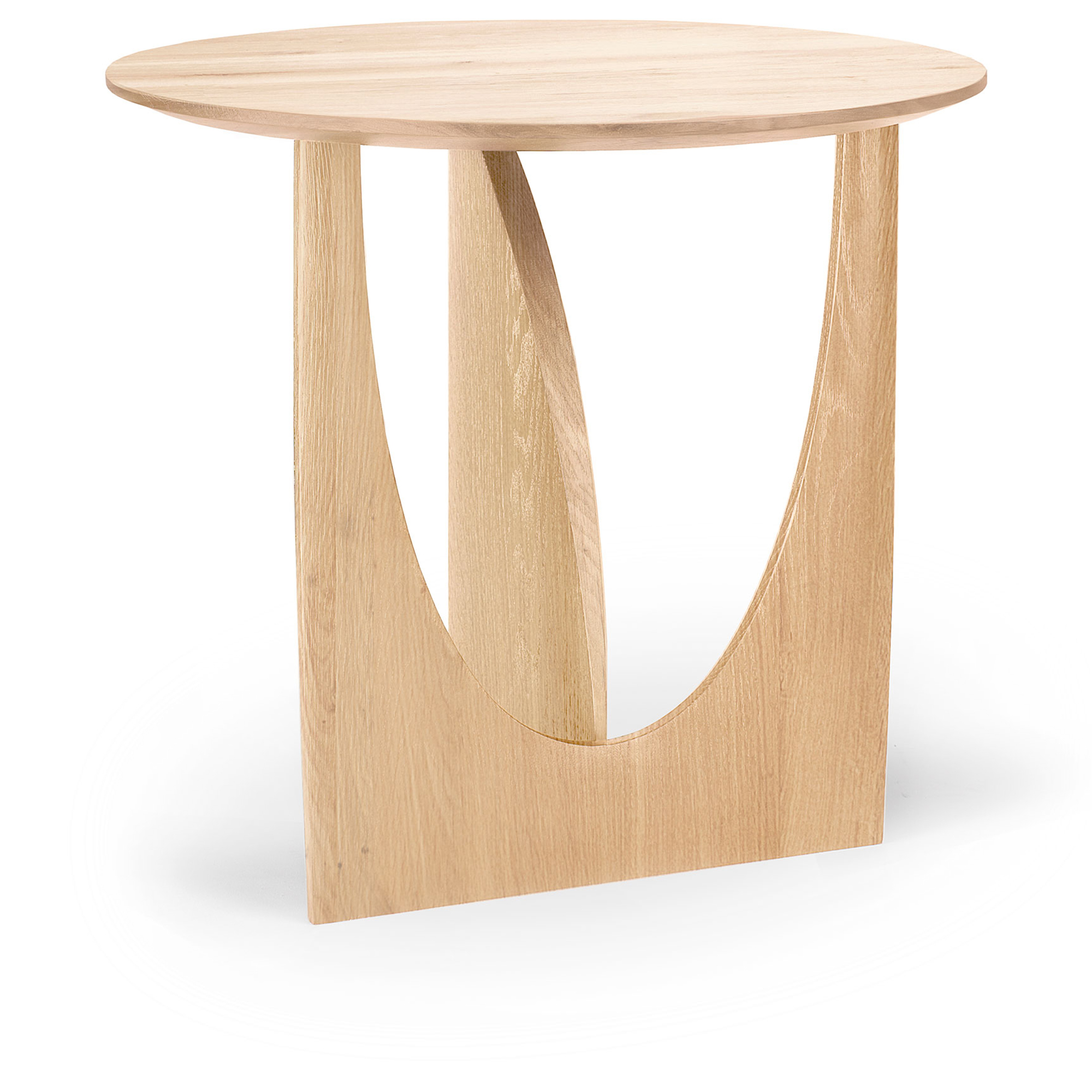 Ethnicraft - Geometric Side Table Oak - Sidobord - Alain Van Havre - Tr&auml;f&auml;rgad - Tr&auml;