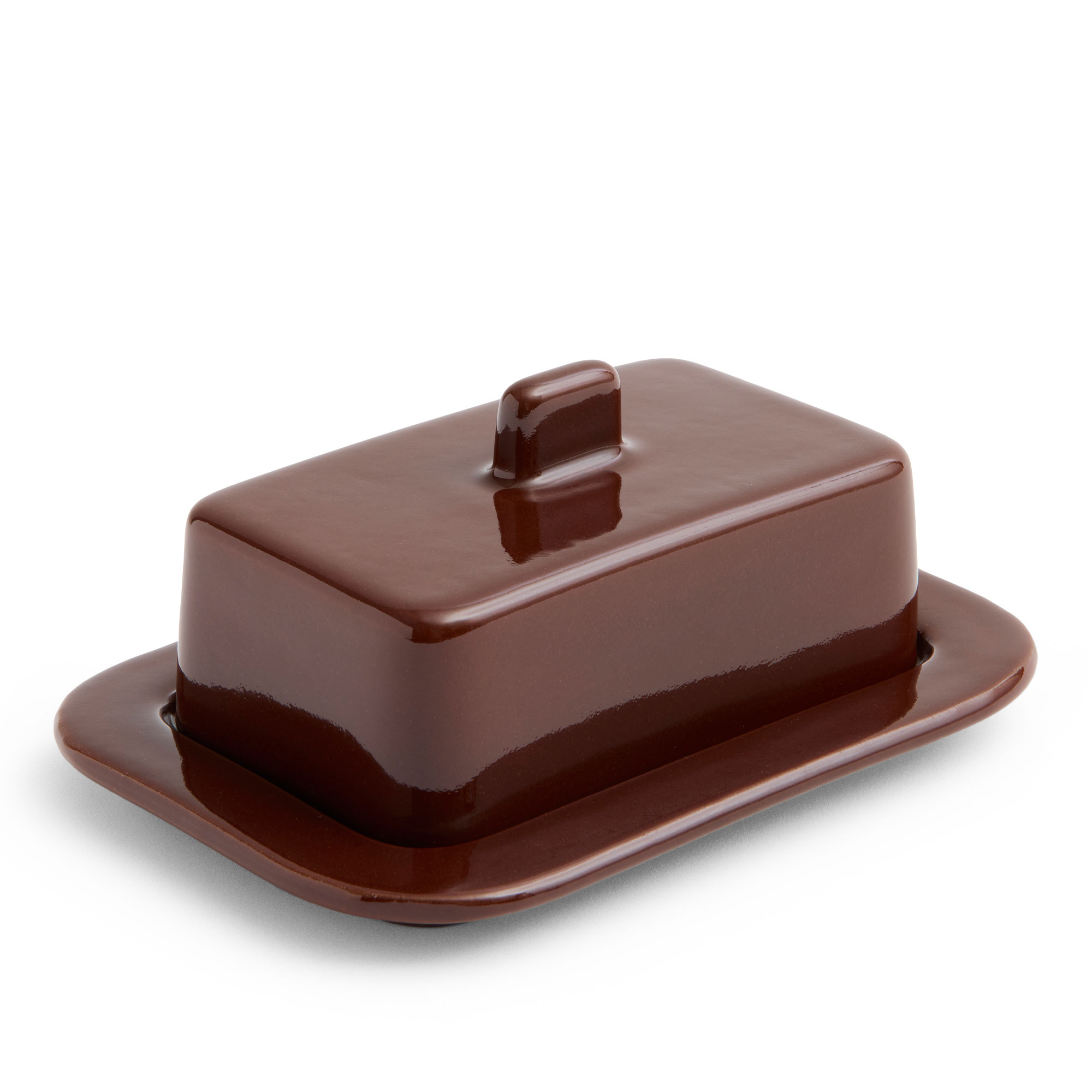 HAY - Barro Butter Dish Burgundy - Uppläggningsfat - Pereira Office - Röd - Naturmaterial | Servering - Skålar Och Uppläggningsfat - Uppläggningsfat | Möbelexperten