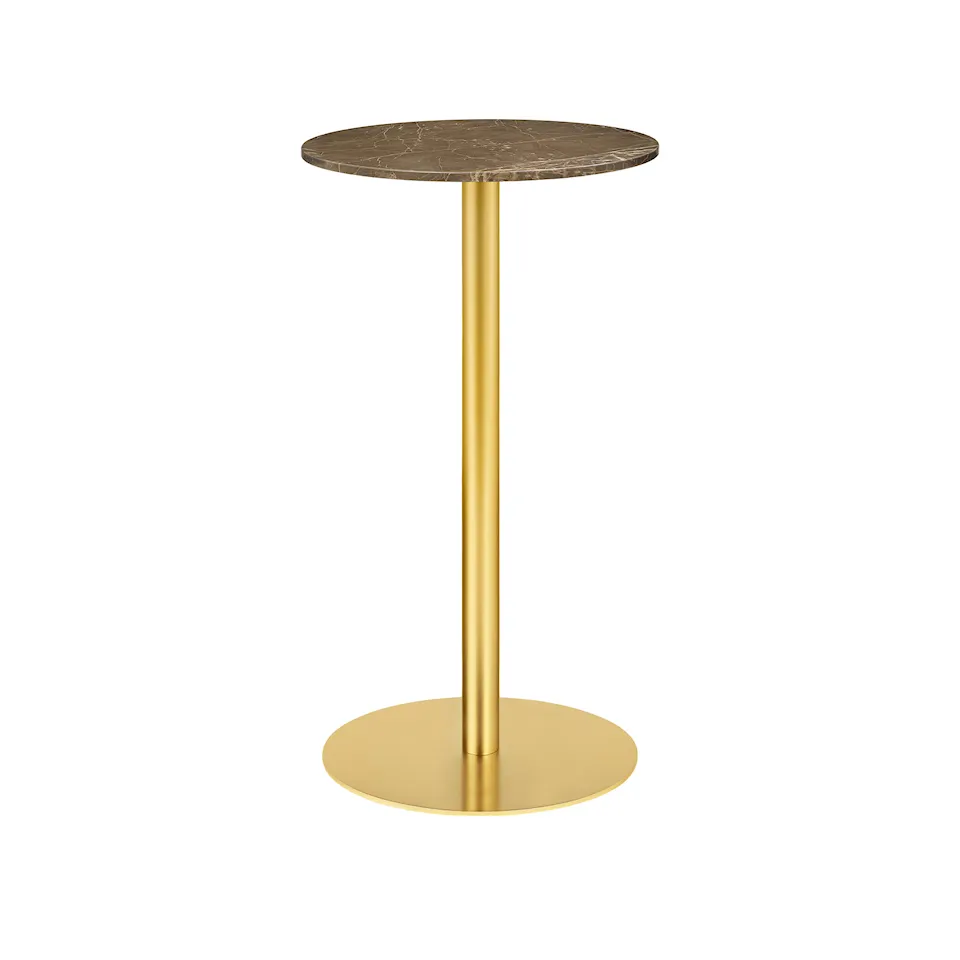 GUBI 1.0 barbord Ø60 cm mässing