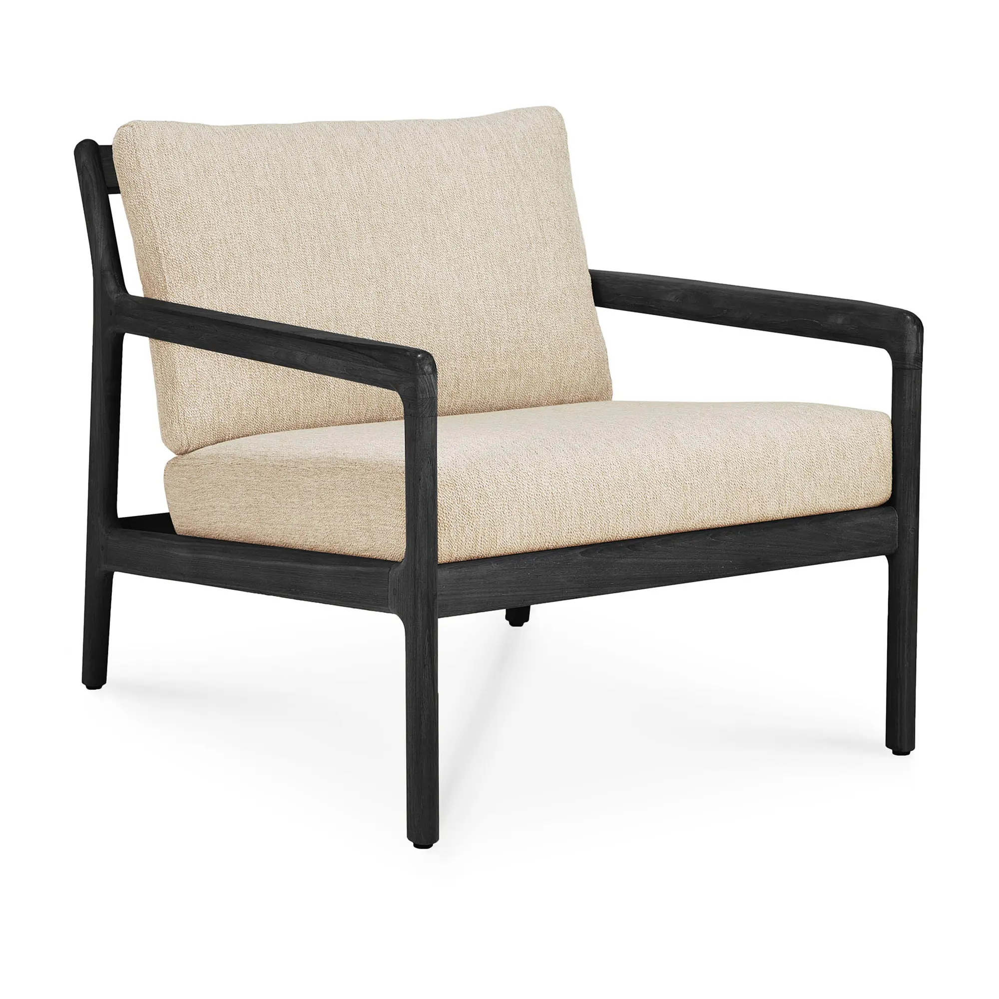 Jack Outdoor Lounge Chair Black Teak