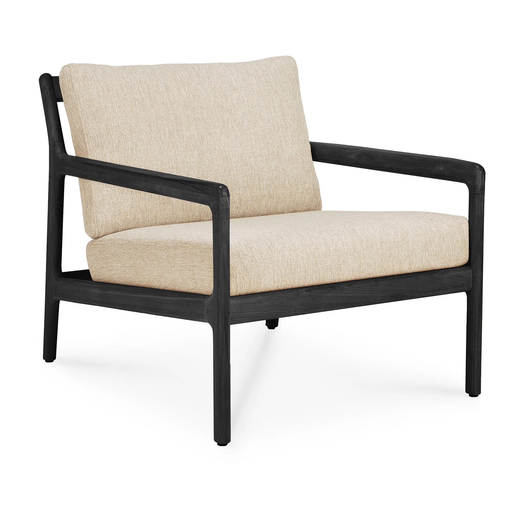 Jack Outdoor Lounge Chair Black Teak