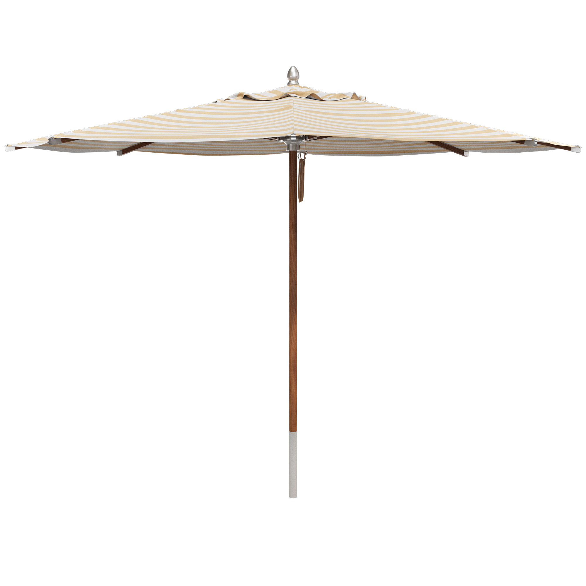 Fritz Hansen - Atlantis Golden Yellow Stripes parasoll Ø330 cm - Parasoll - Skagerak Design Team | Utemöbler - Loungemöbler - Parasoll | Möbelexperten