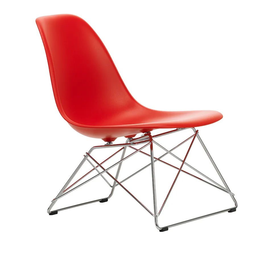 Eames RE Plastic Side Chair LSR stol Chrome
