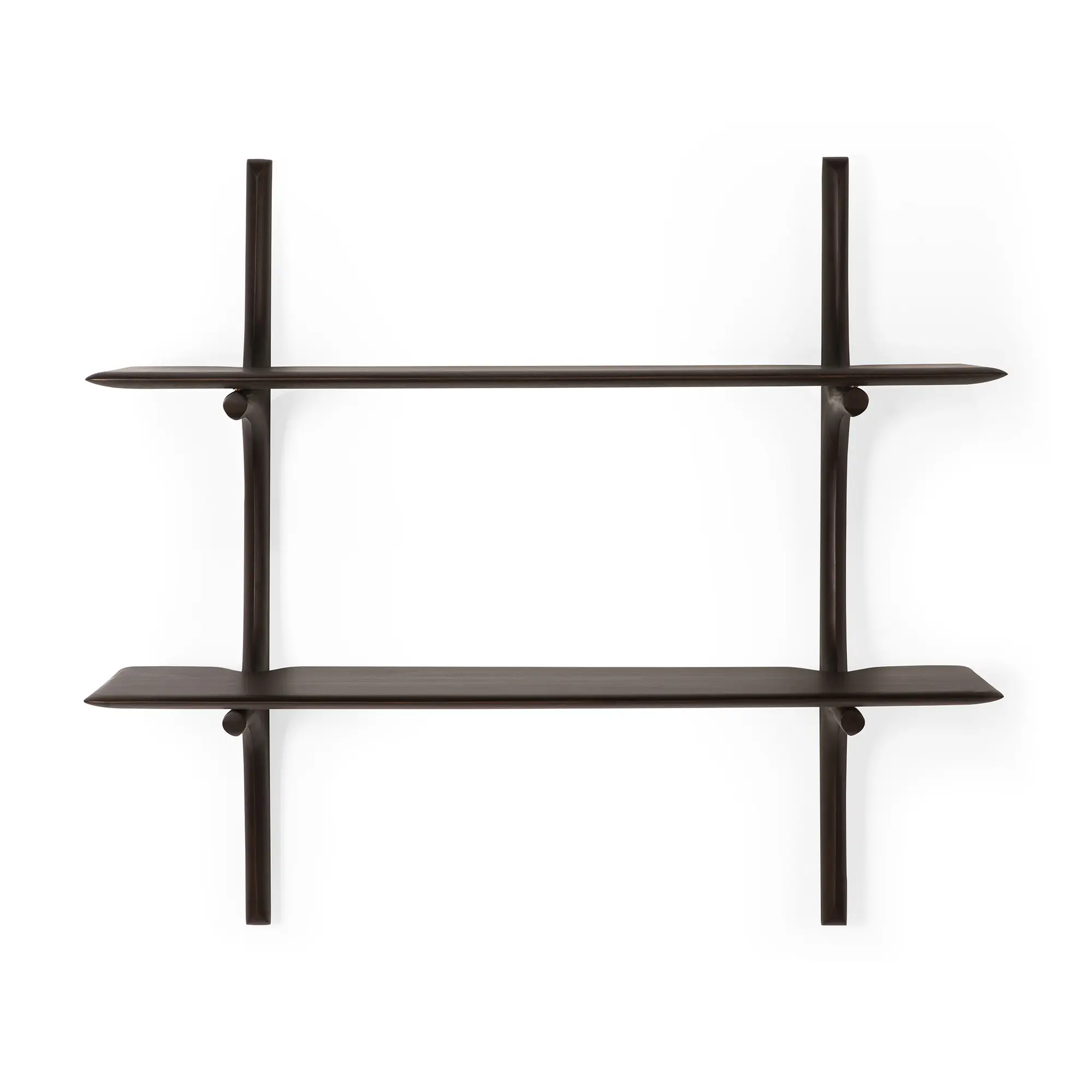 PI Wall Shelf Mahogany Dark Brown